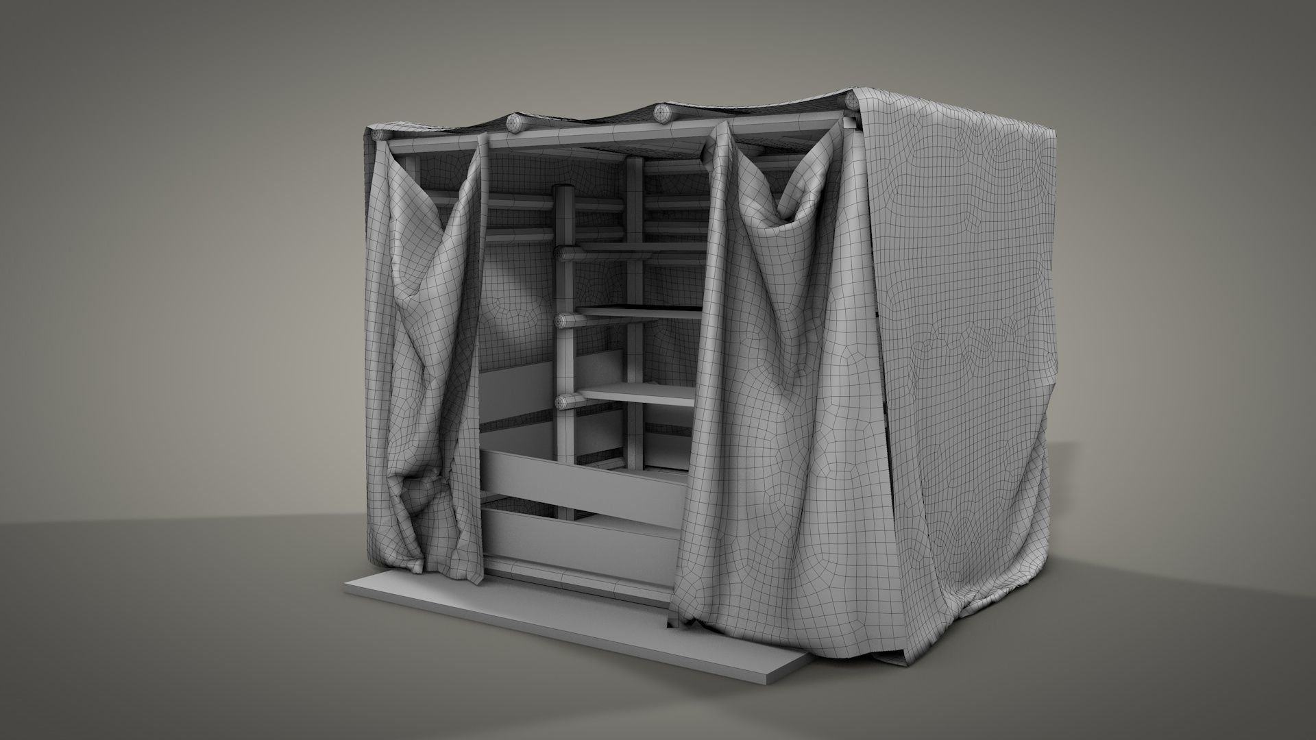 Survival Camping Gear Set 3D model_12