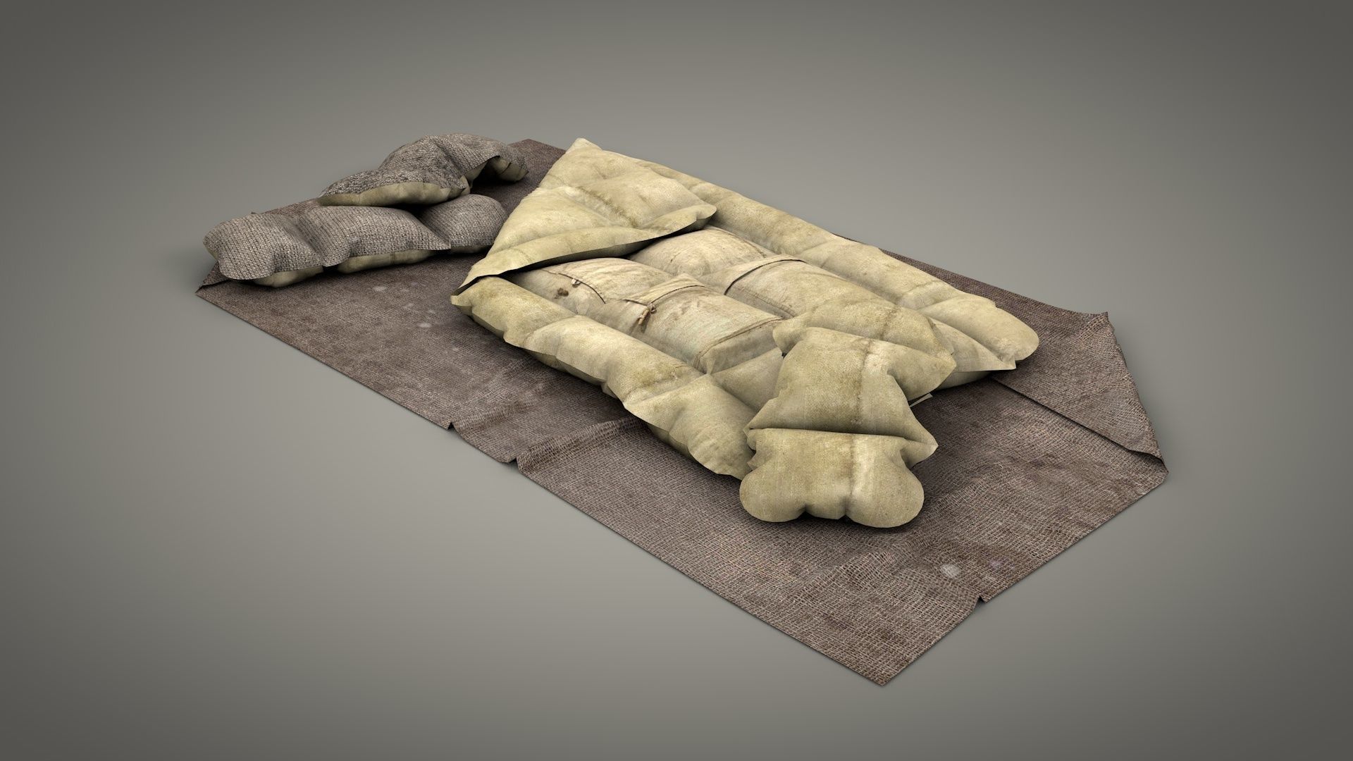 Survival Camping Gear Set 3D model_20