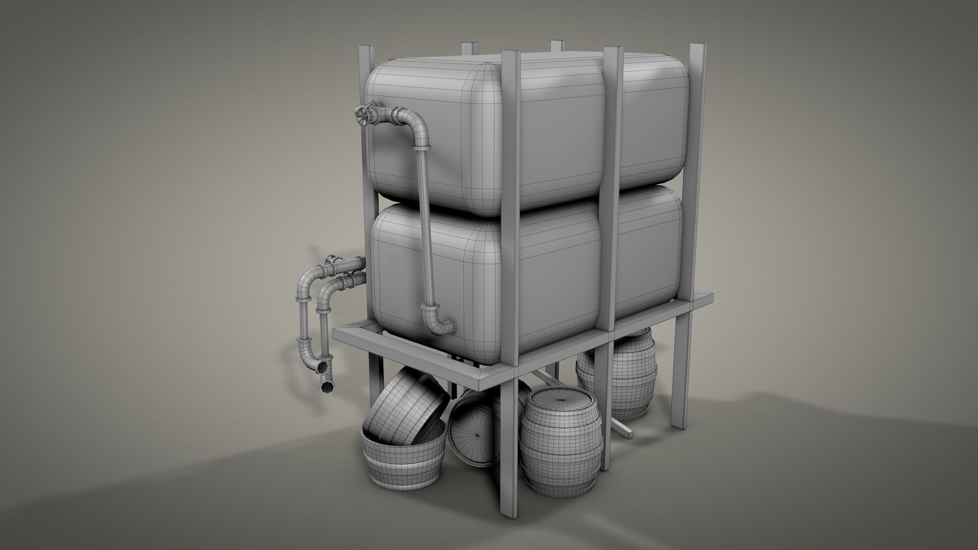 Survival Camping Gear Set 3D model_33