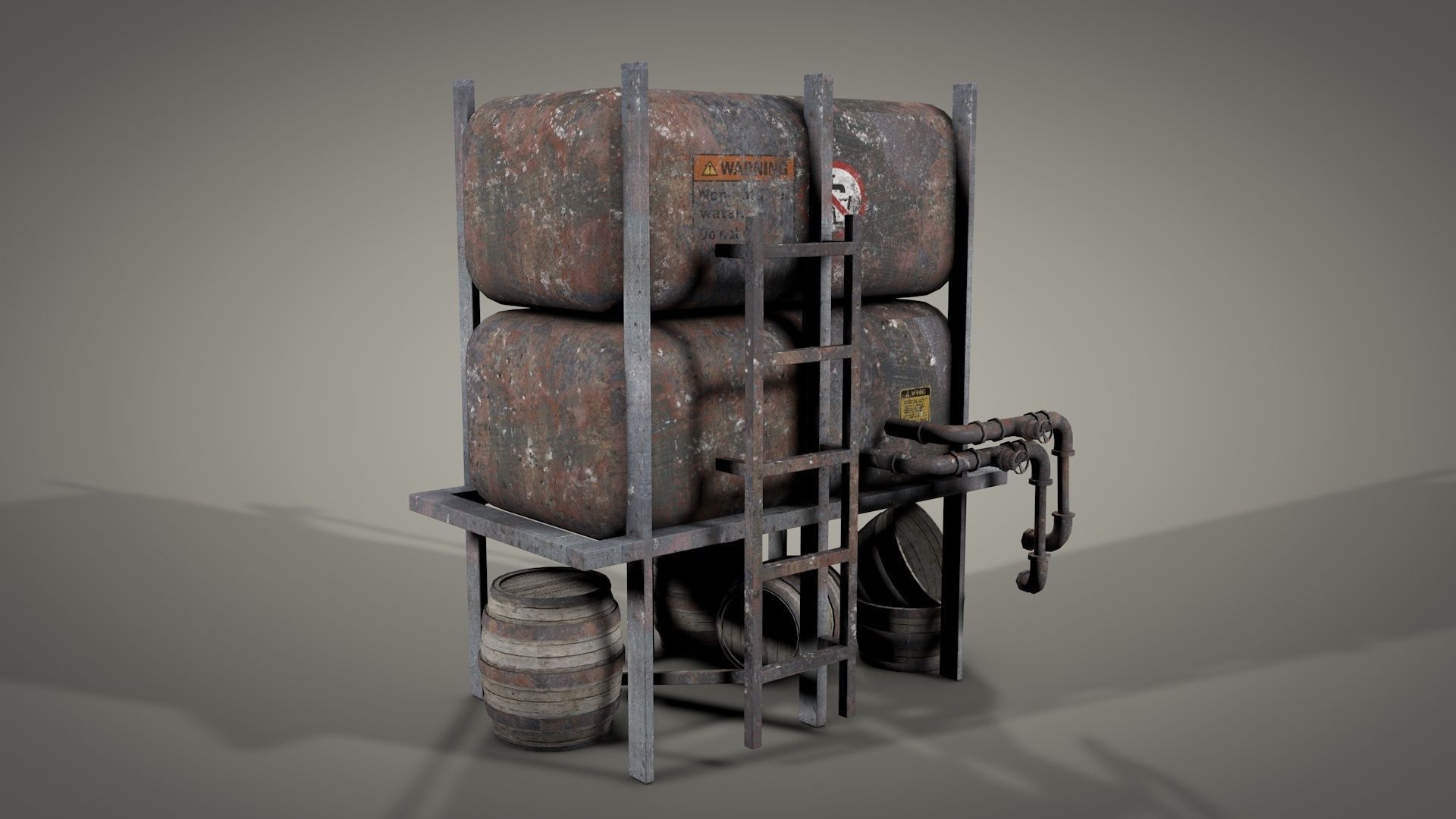 Survival Camping Gear Set 3D model_32