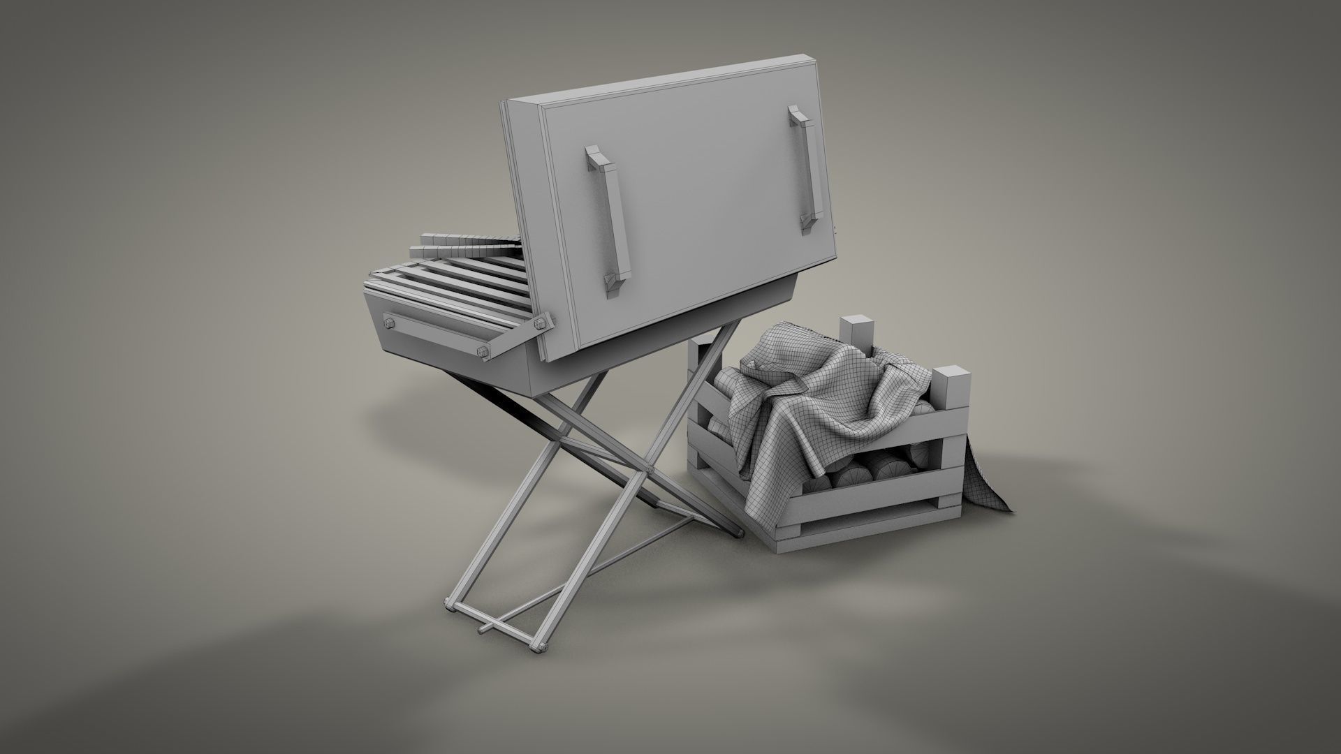 Survival Camping Gear Set 3D model_27
