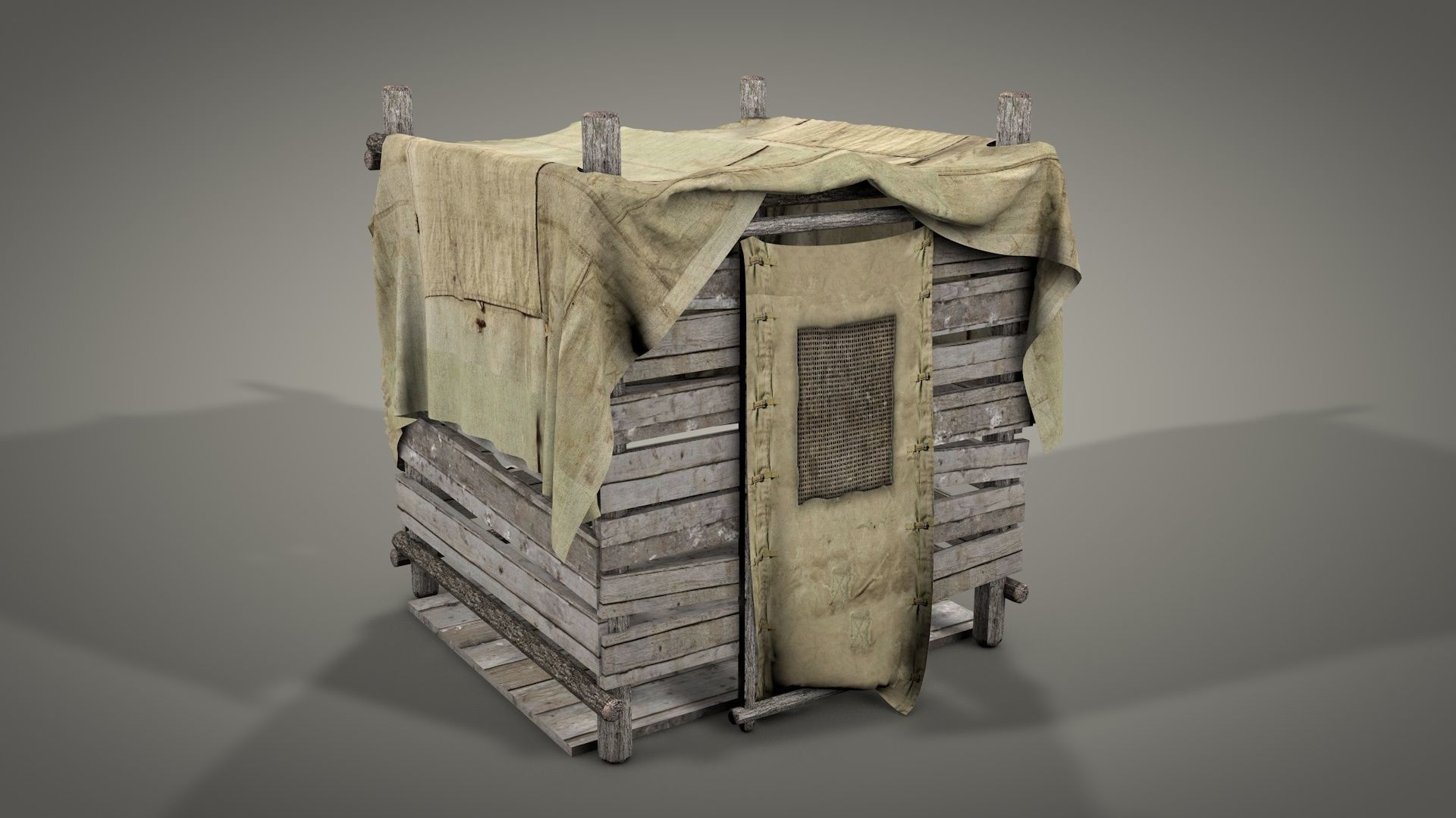 Survival Camping Gear Set 3D model_8