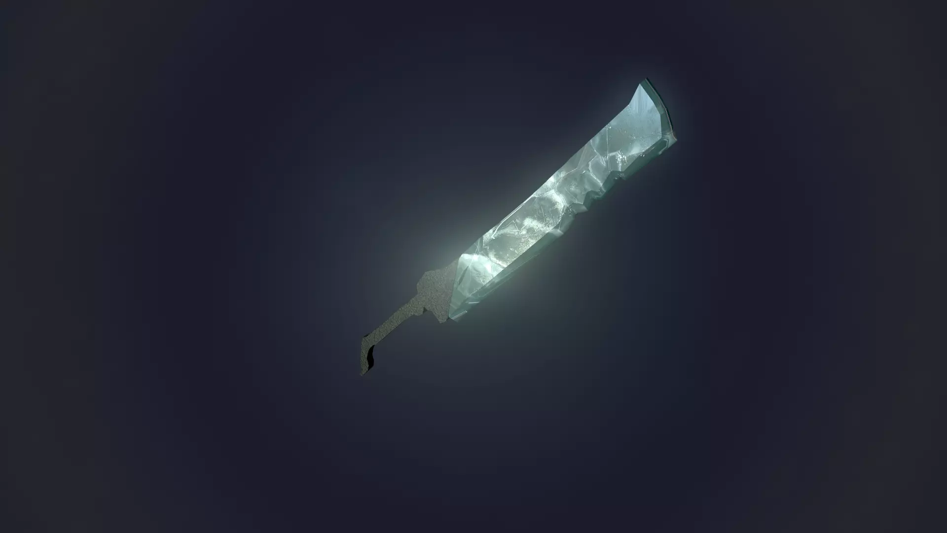 Fantasy Sword Free low-poly 3D model