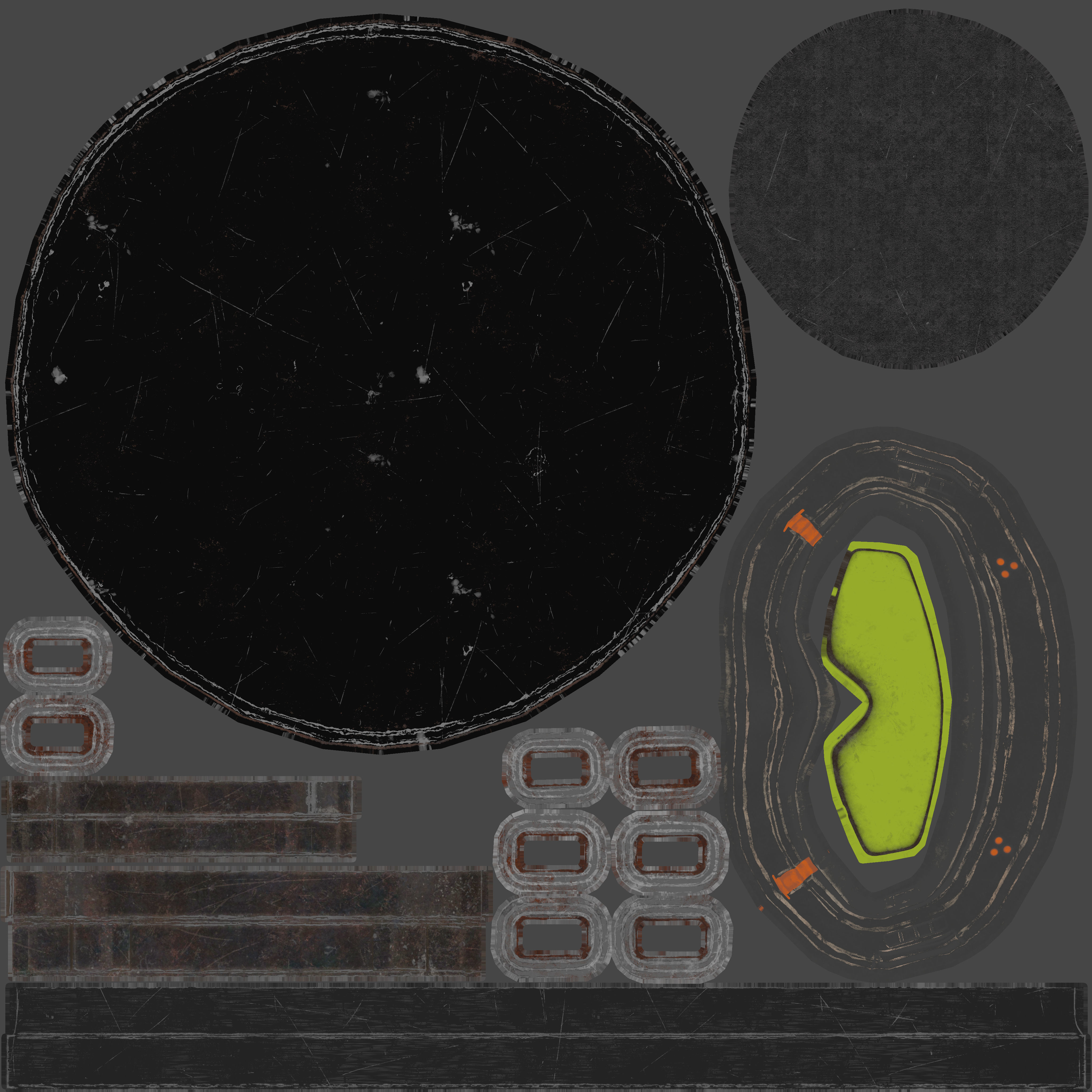 Combat Helmet PBR Low-poly 3D model_11