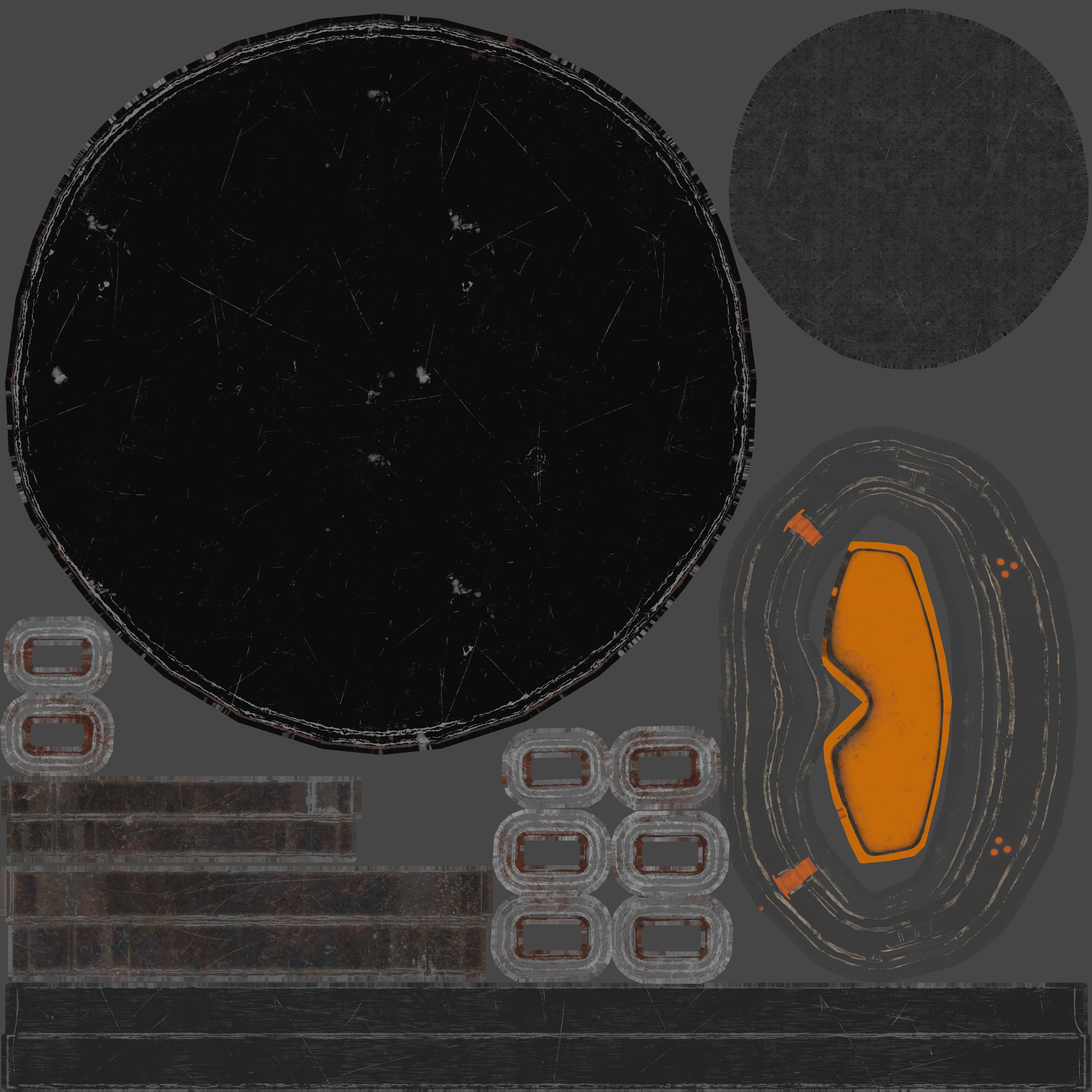 Combat Helmet PBR Low-poly 3D model_10