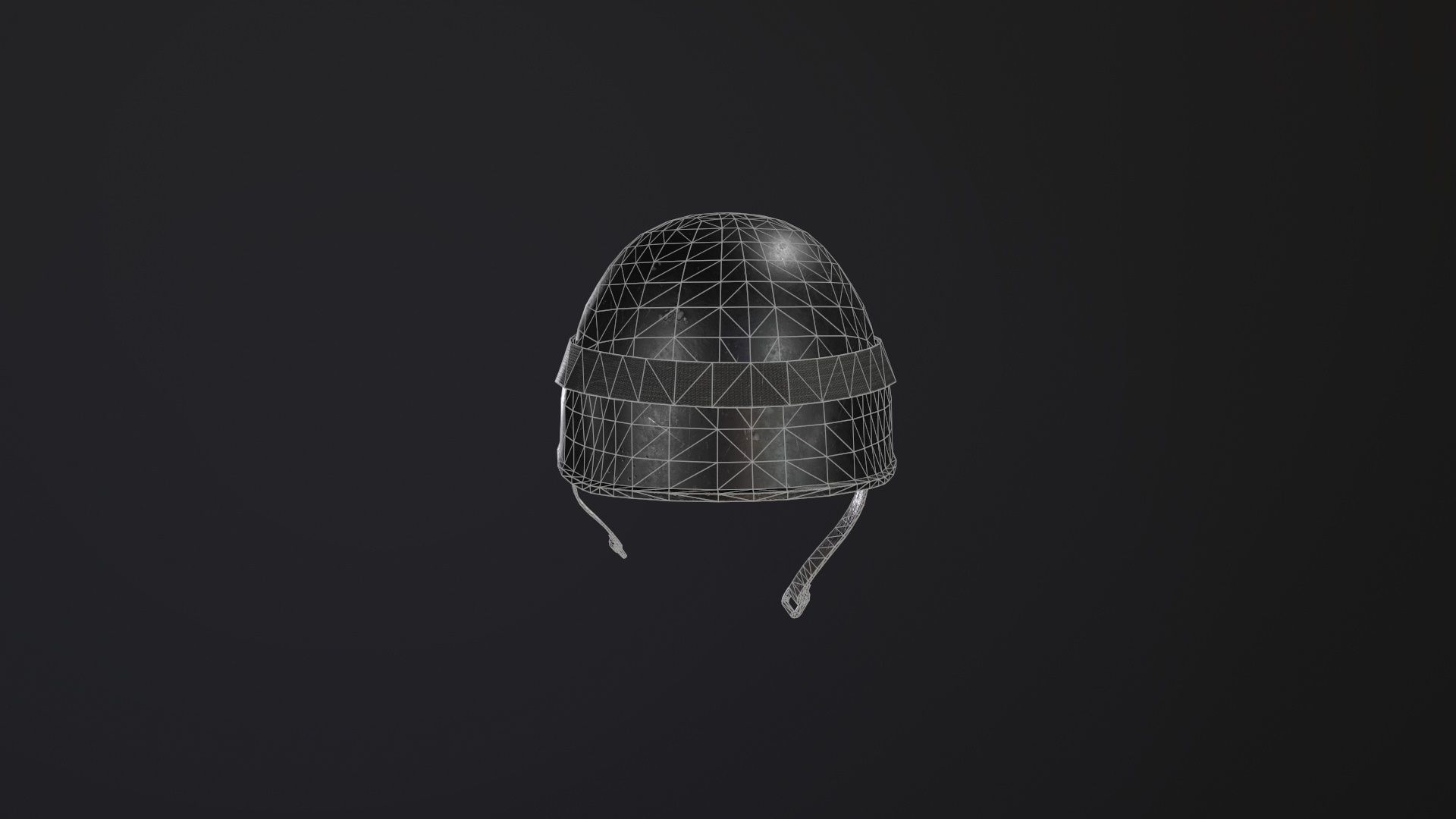 Combat Helmet PBR Low-poly 3D model_7