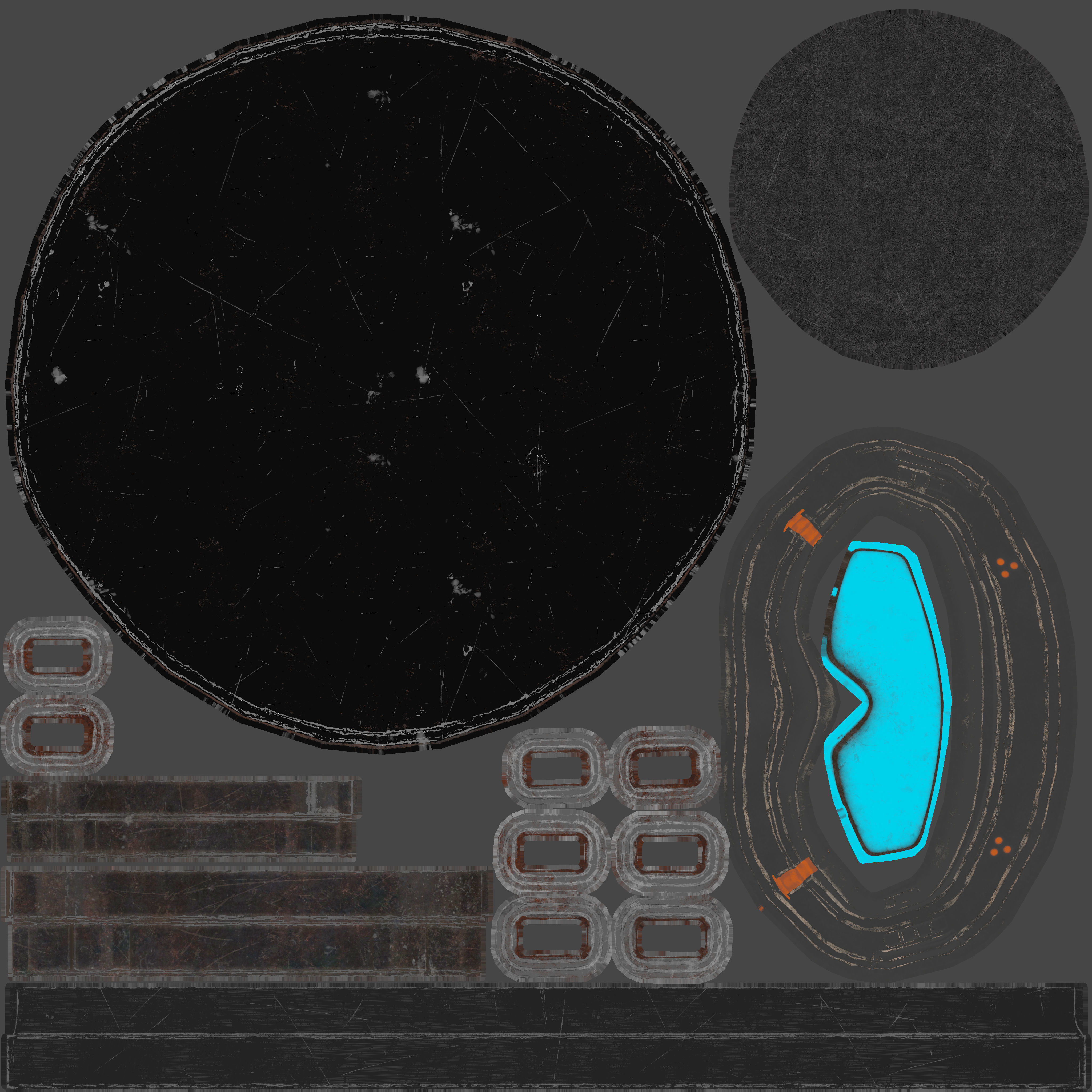 Combat Helmet PBR Low-poly 3D model_9