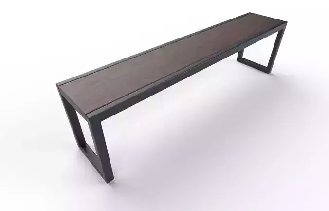 Bench  M11 Low-poly 3D model