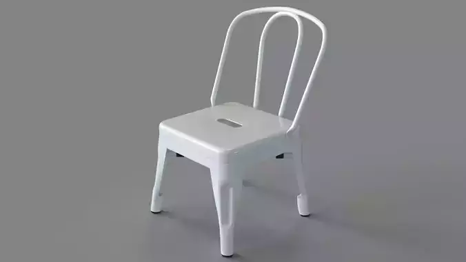 Children Grey Metal Chair