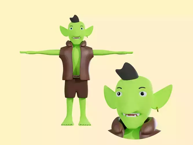 3d Character Fantasy goblin hob