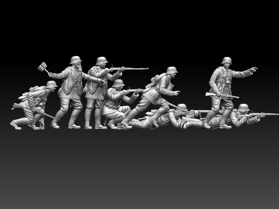 German soldier WW1 3D print model_59
