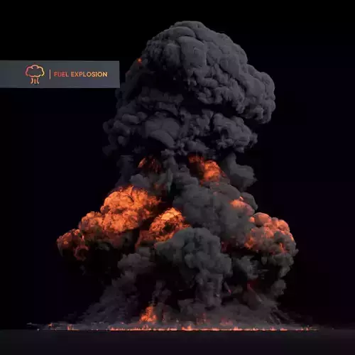 Big Gasoline Explosion 3D model