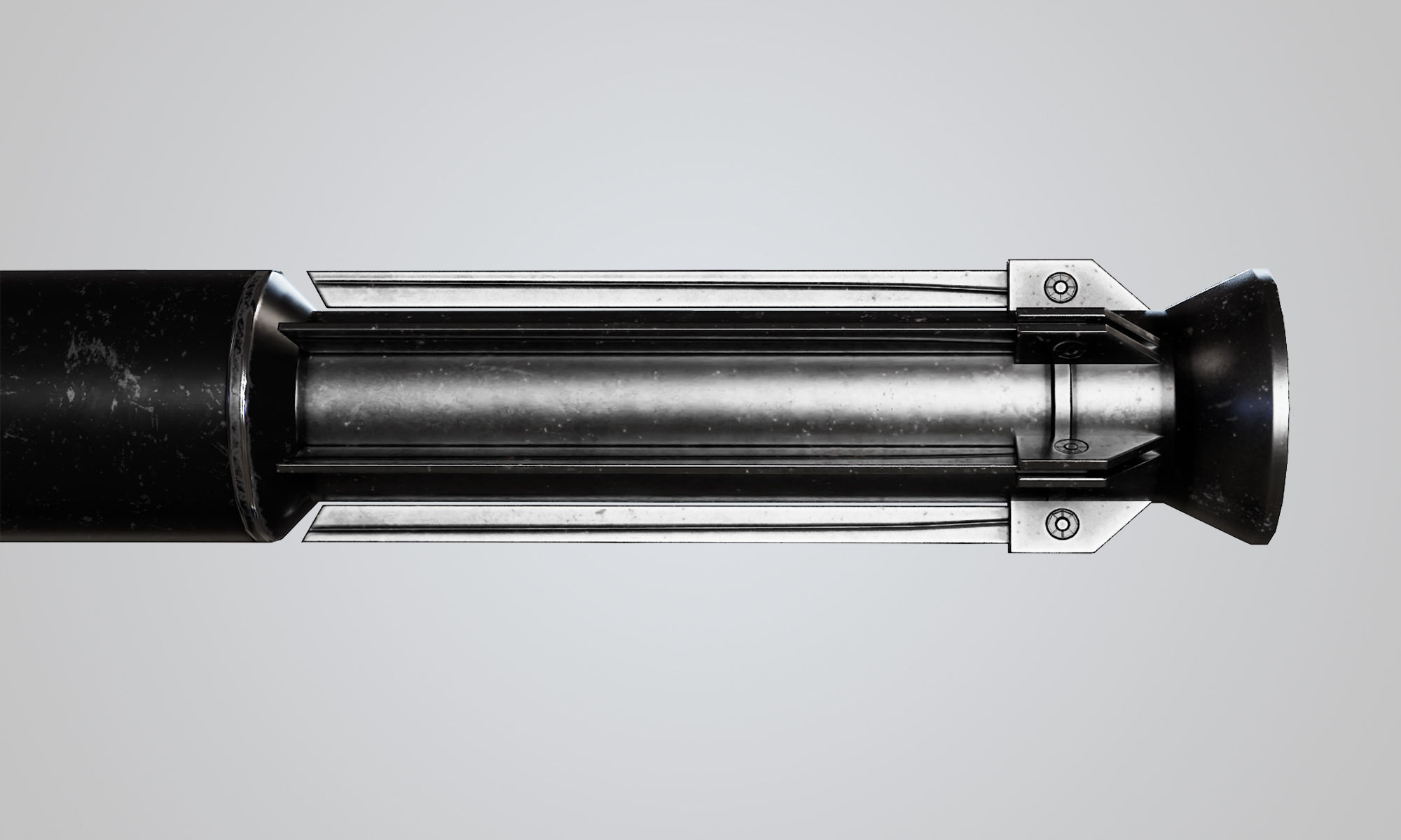 Pnzerfaust 3 rocket launcher game ready asset Low-poly 3D model_14