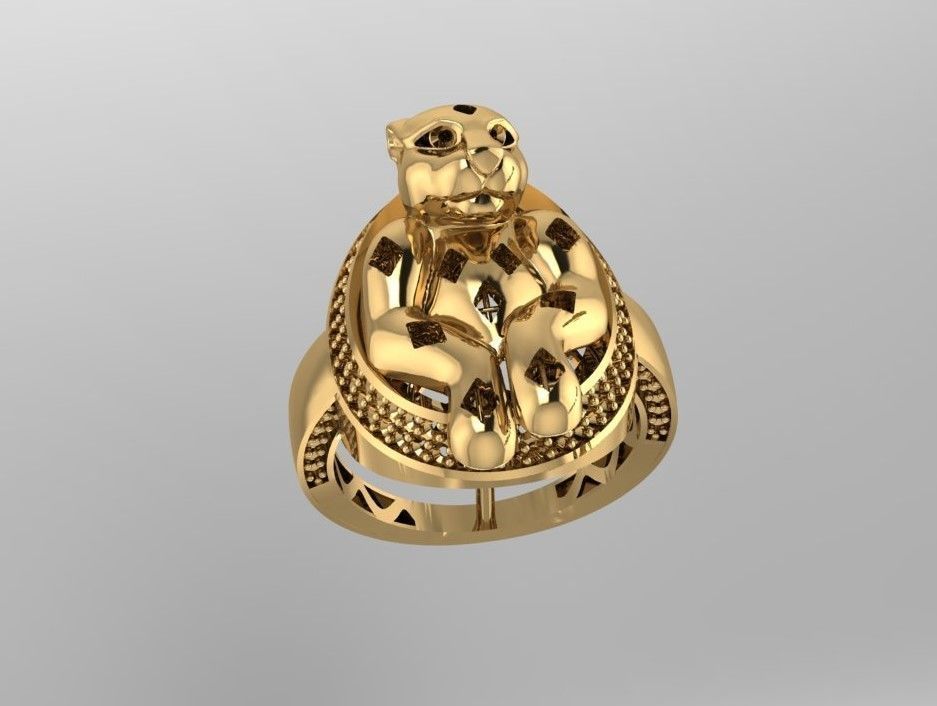Collection 3d Ring Jewellery Jaguar and Leopard  3D print model_18