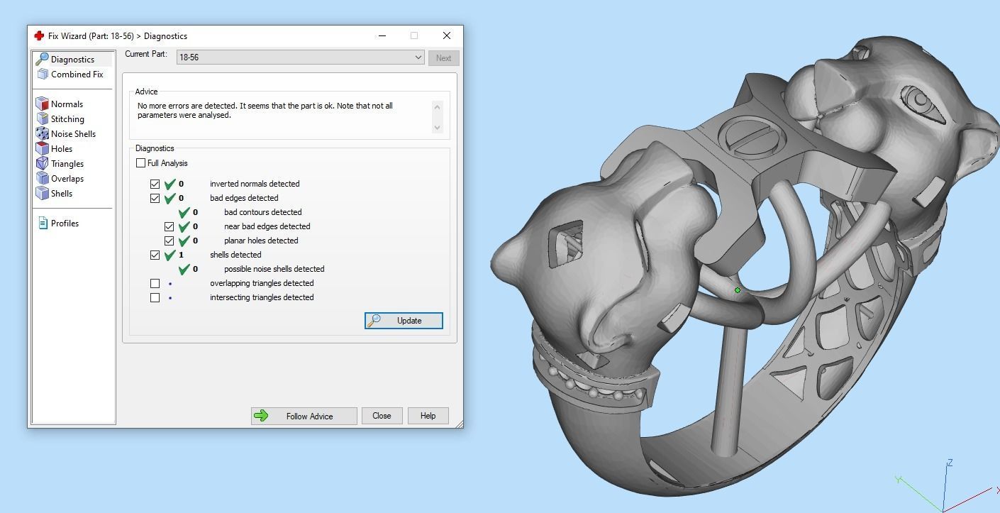 Collection 3d Ring Jewellery Jaguar and Leopard  3D print model_45