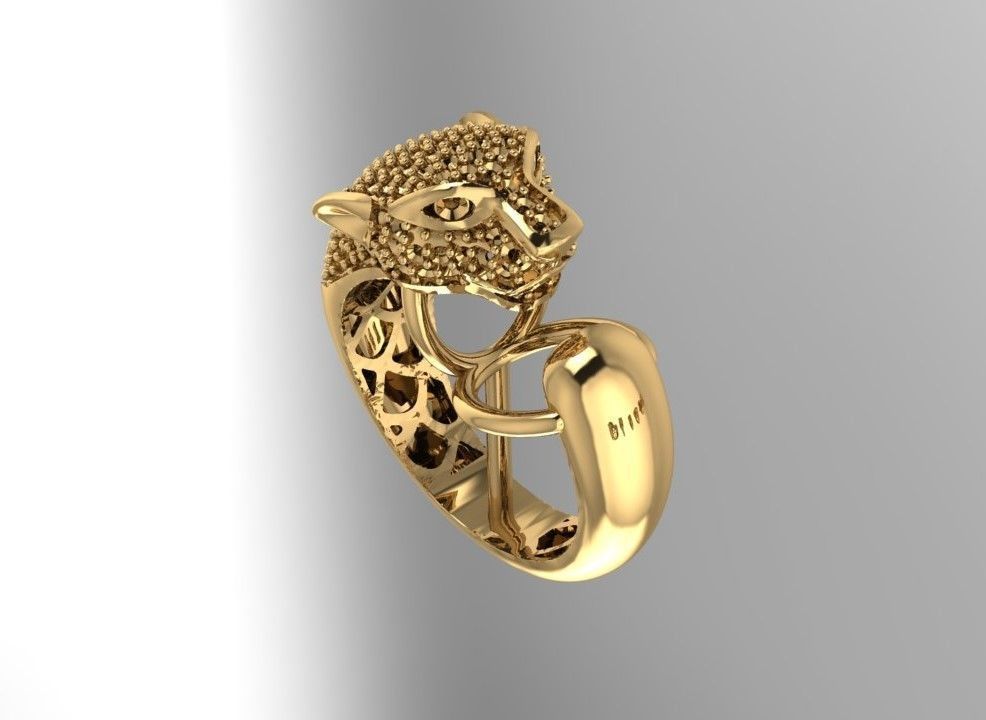 Collection 3d Ring Jewellery Jaguar and Leopard  3D print model_42