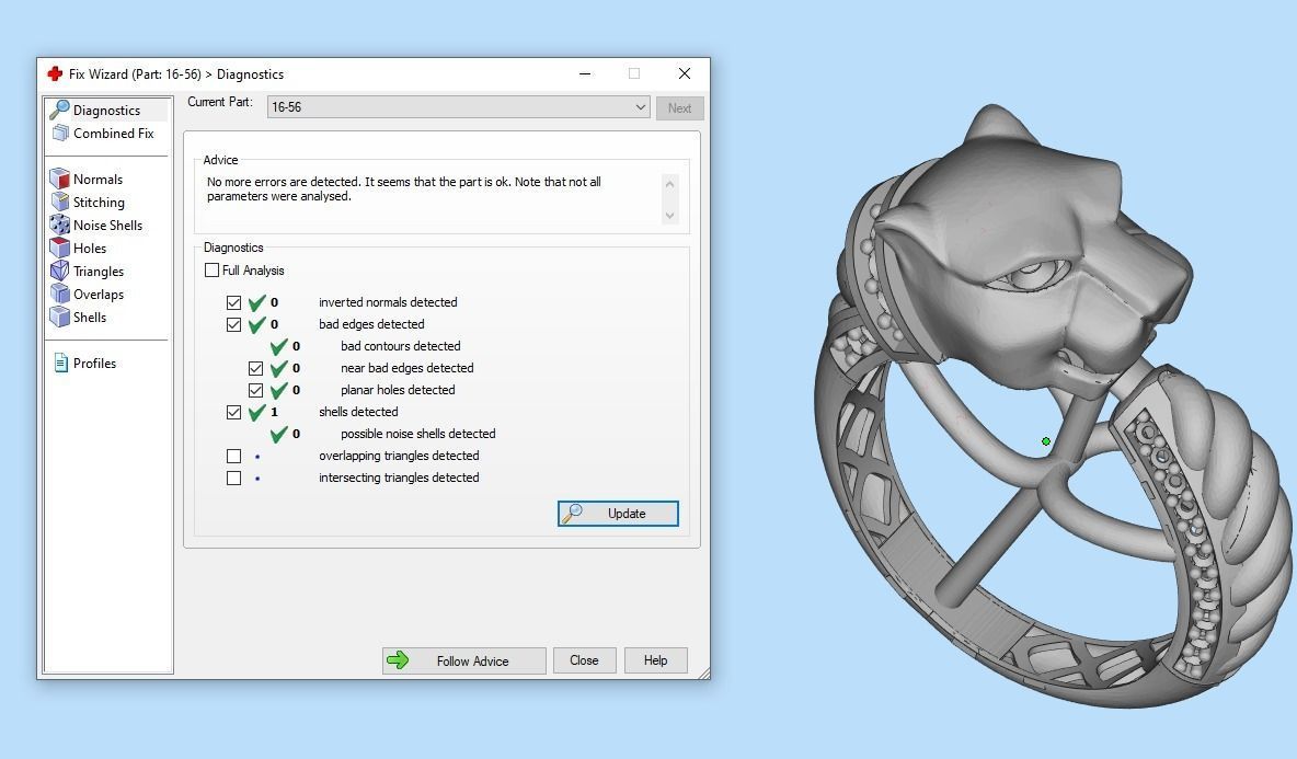 Collection 3d Ring Jewellery Jaguar and Leopard  3D print model_43