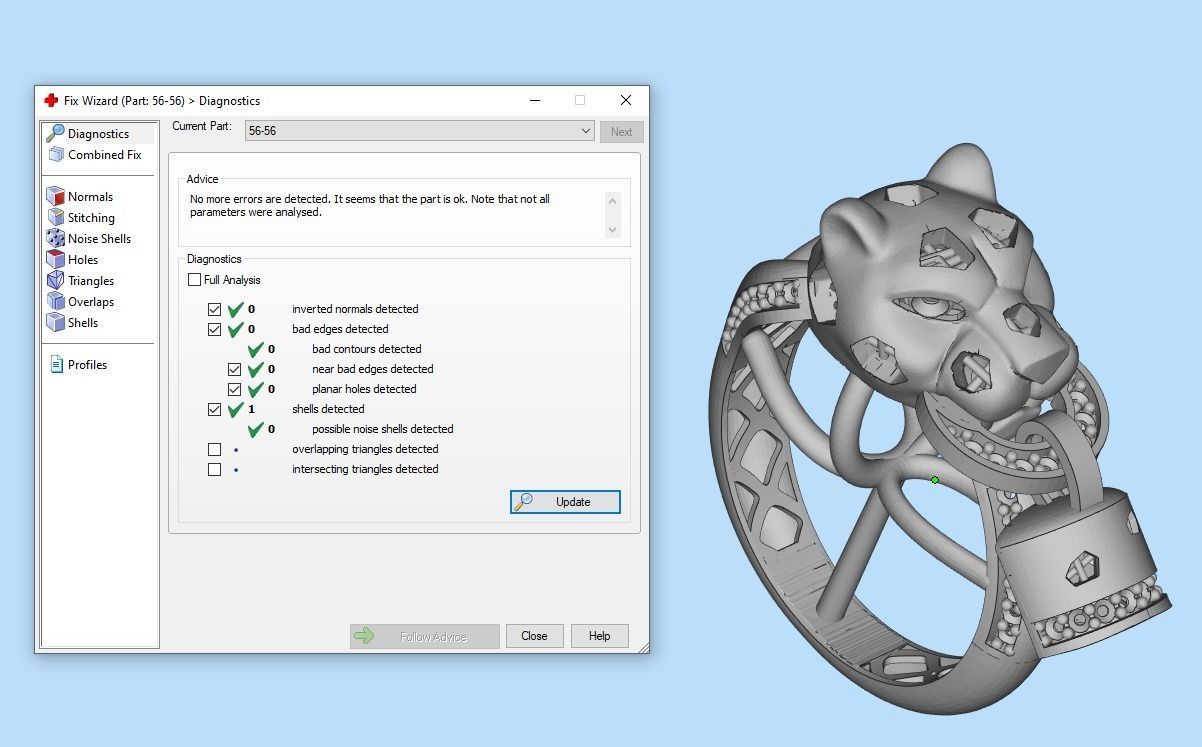 Collection 3d Ring Jewellery Jaguar and Leopard  3D print model_33