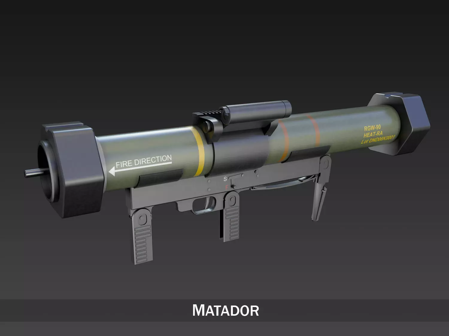 Anti-armor launcher Matador 3D model