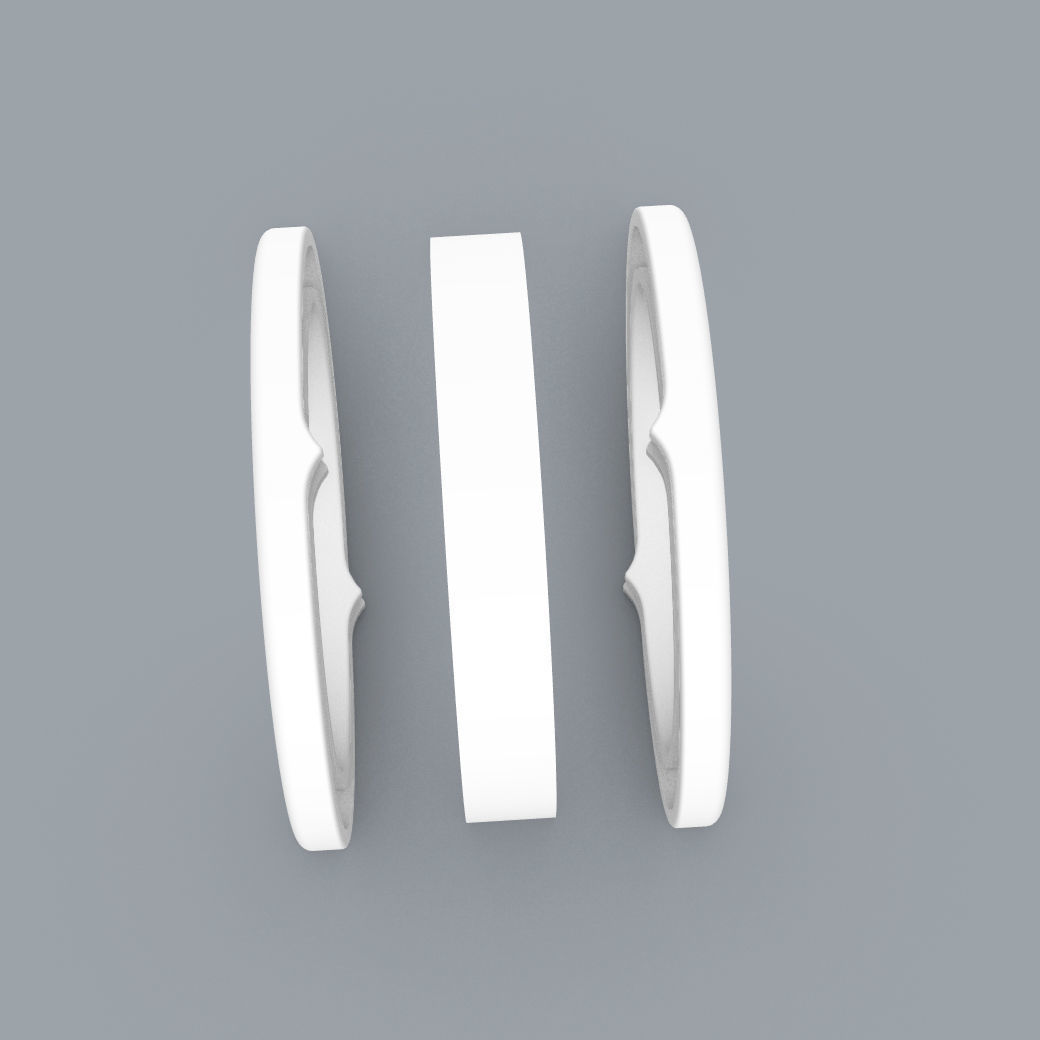 3d model ring Bulgari Zero1 3D print model_9