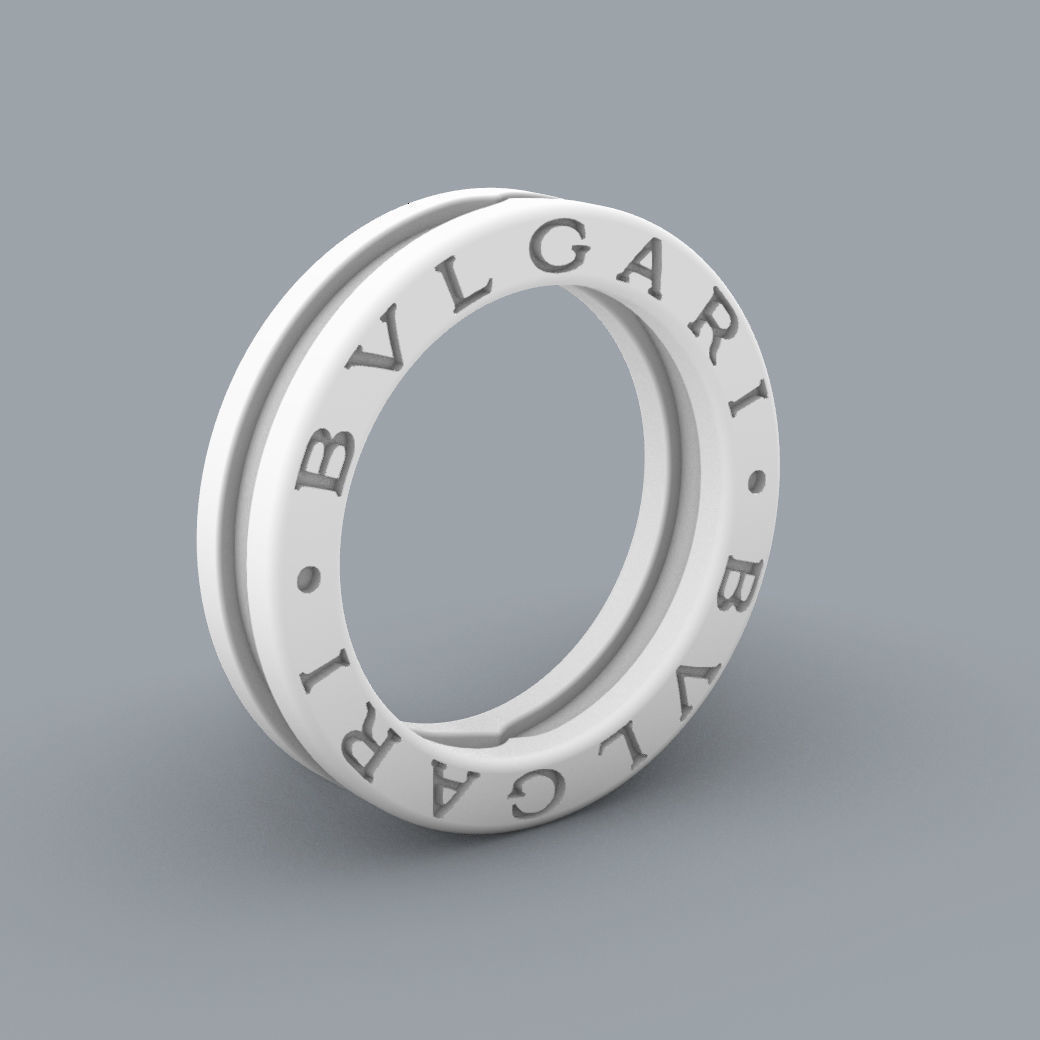 3d model ring Bulgari Zero1 3D print model_3