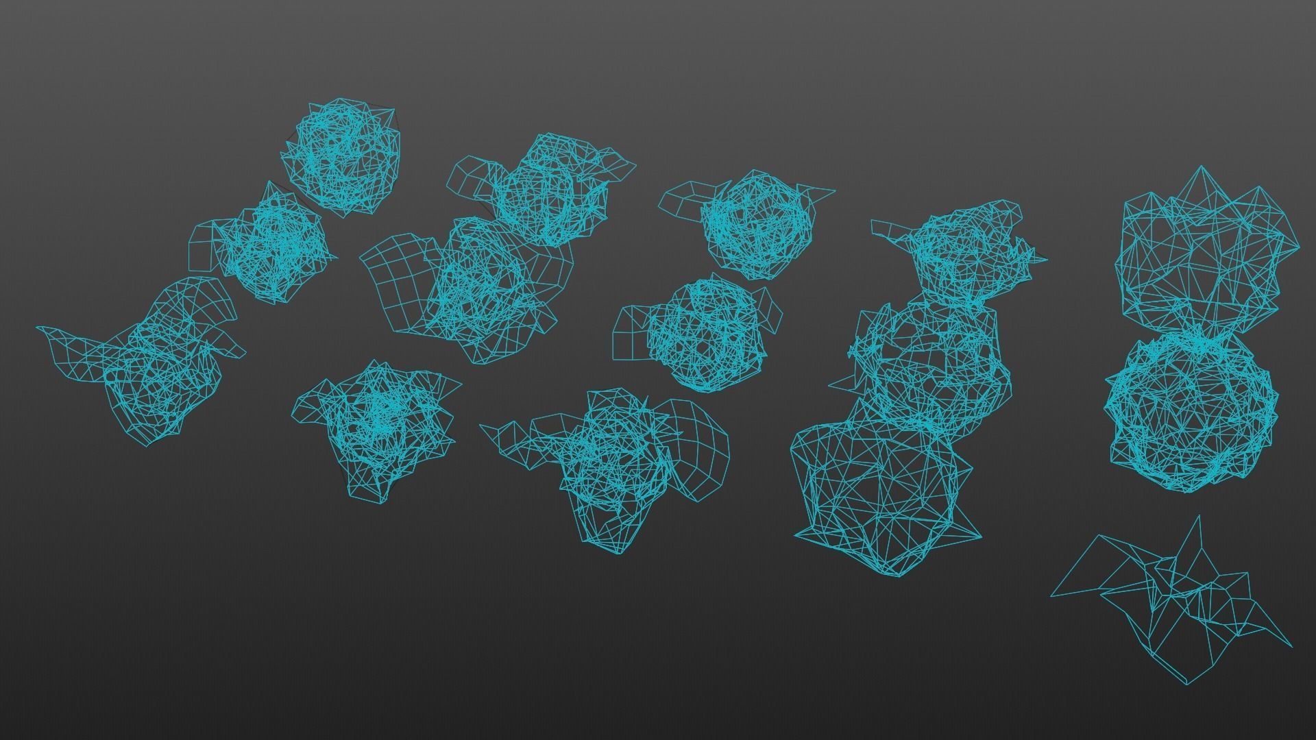 15 Crumpled Paper Ball 3D model_9