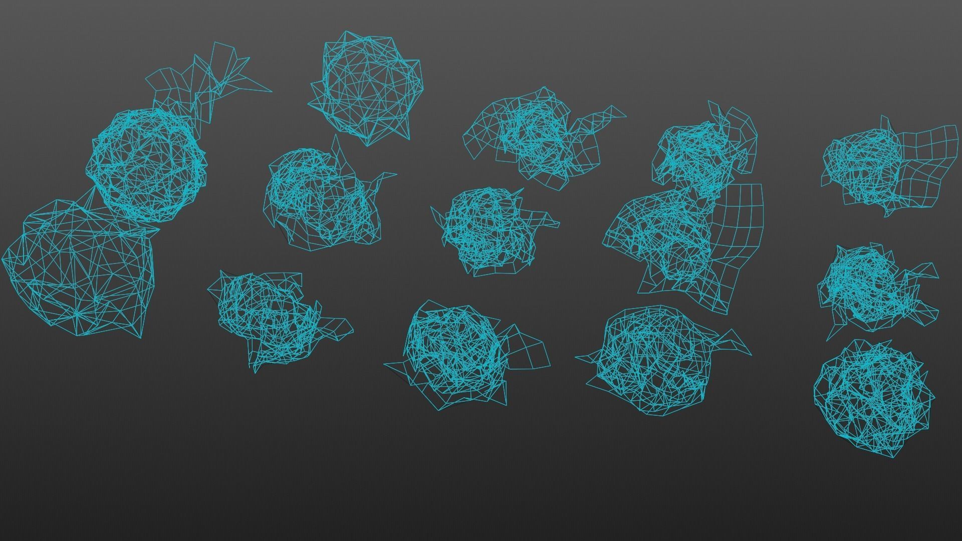 15 Crumpled Paper Ball 3D model_8