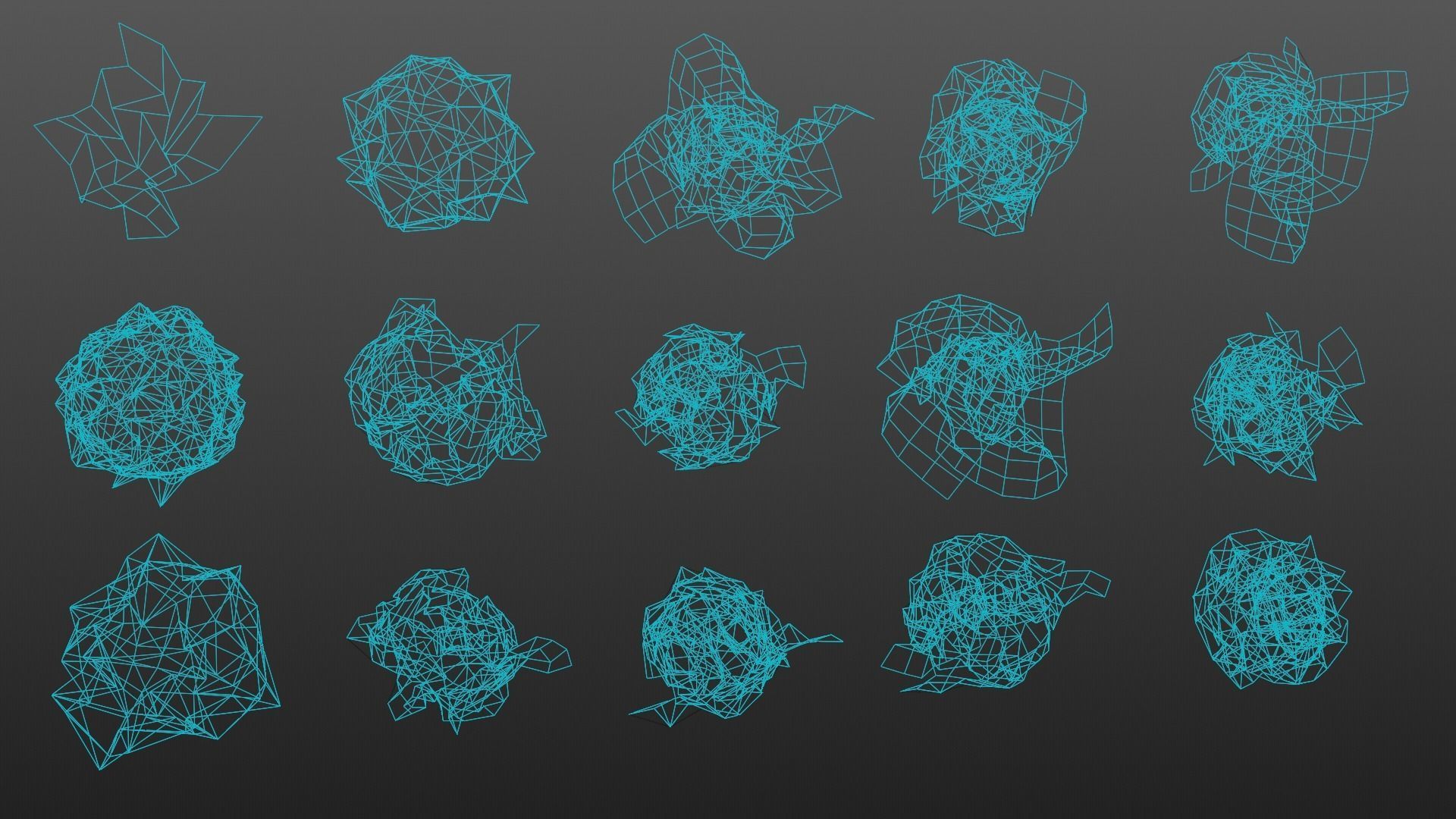 15 Crumpled Paper Ball 3D model_10