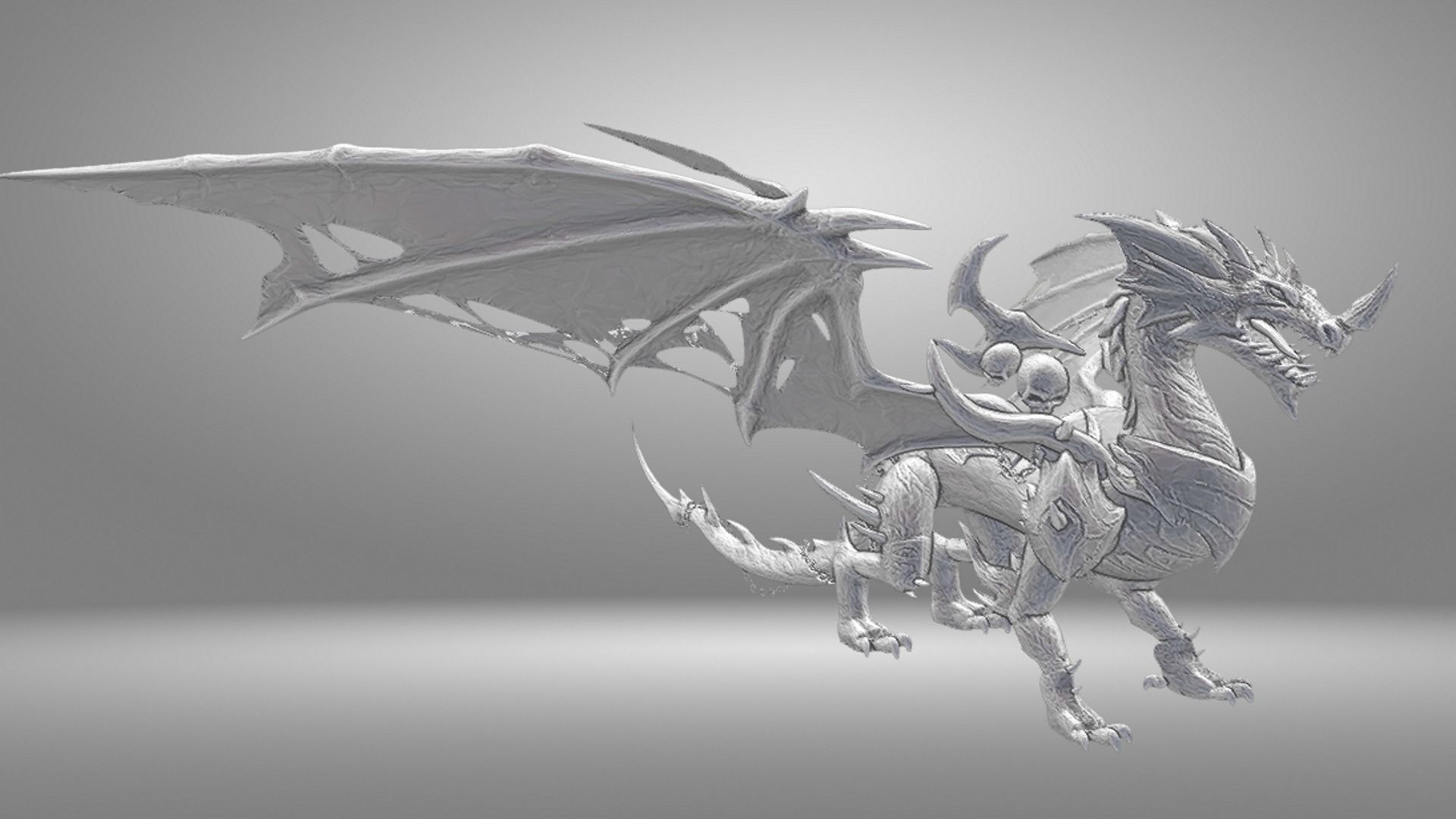 Dragon Sculpture 3D print model_12