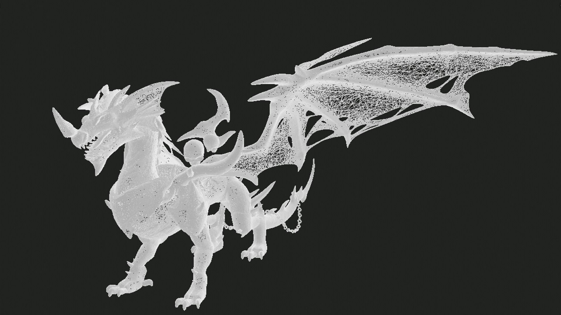 Dragon Sculpture 3D print model_15