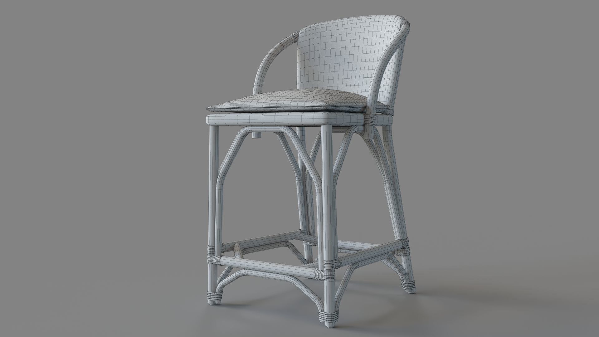 Waverly Bar And Counter Stool 3D model_5
