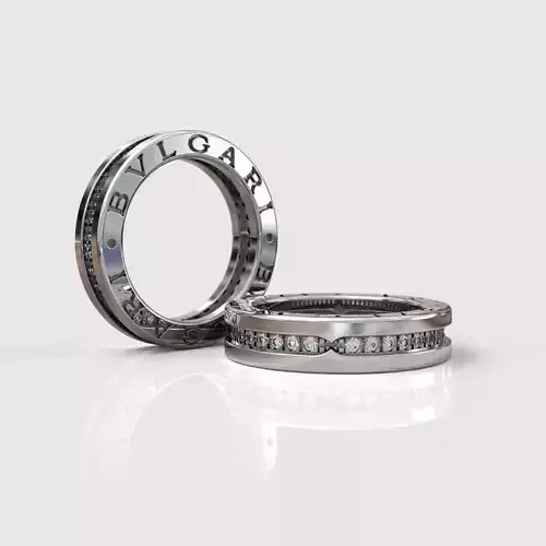 3d model ring Bulgari Zero1 3D print model
