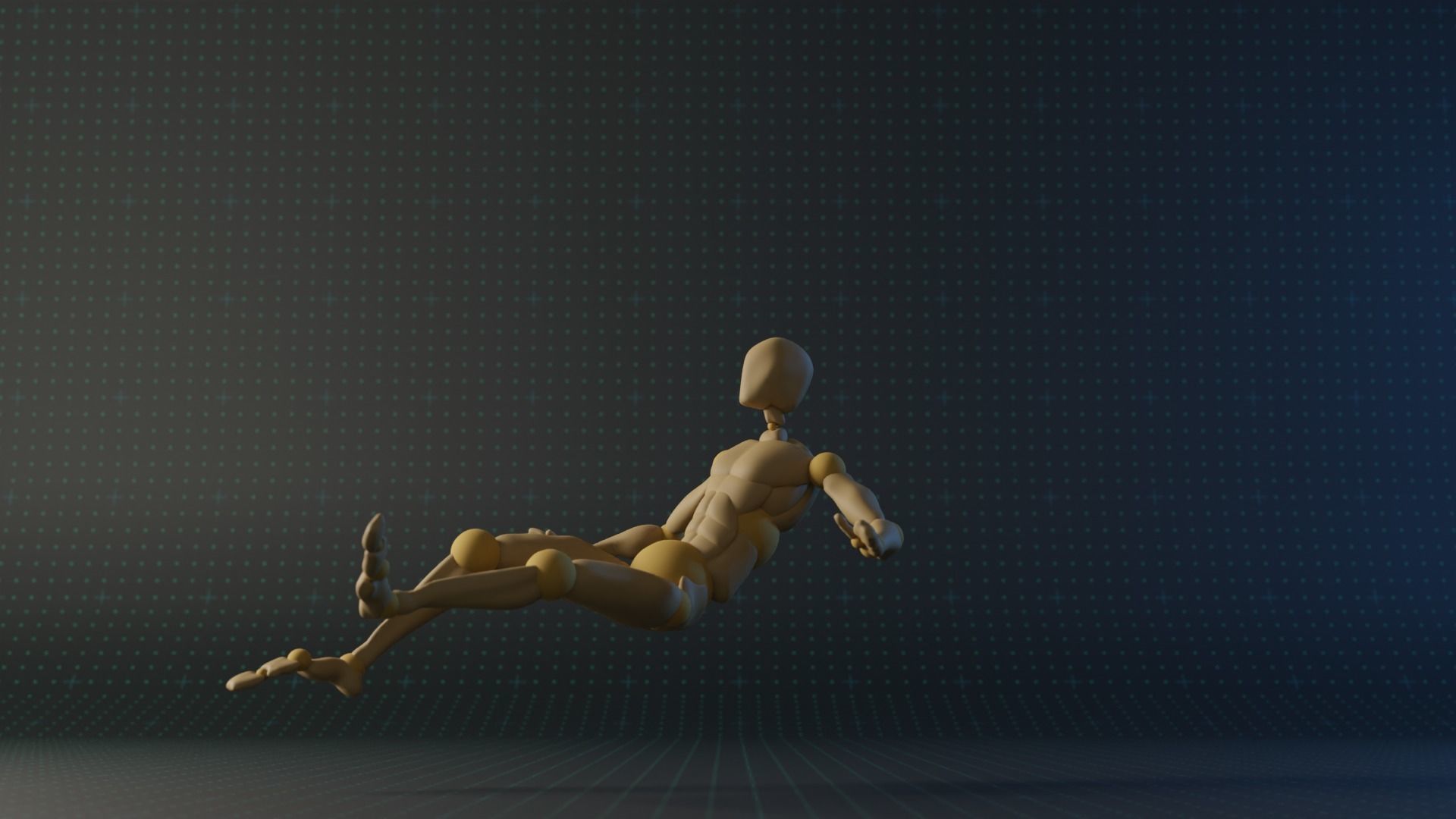 Falling Animation Mocap Motion Capture Collection Low-poly 3D model_24