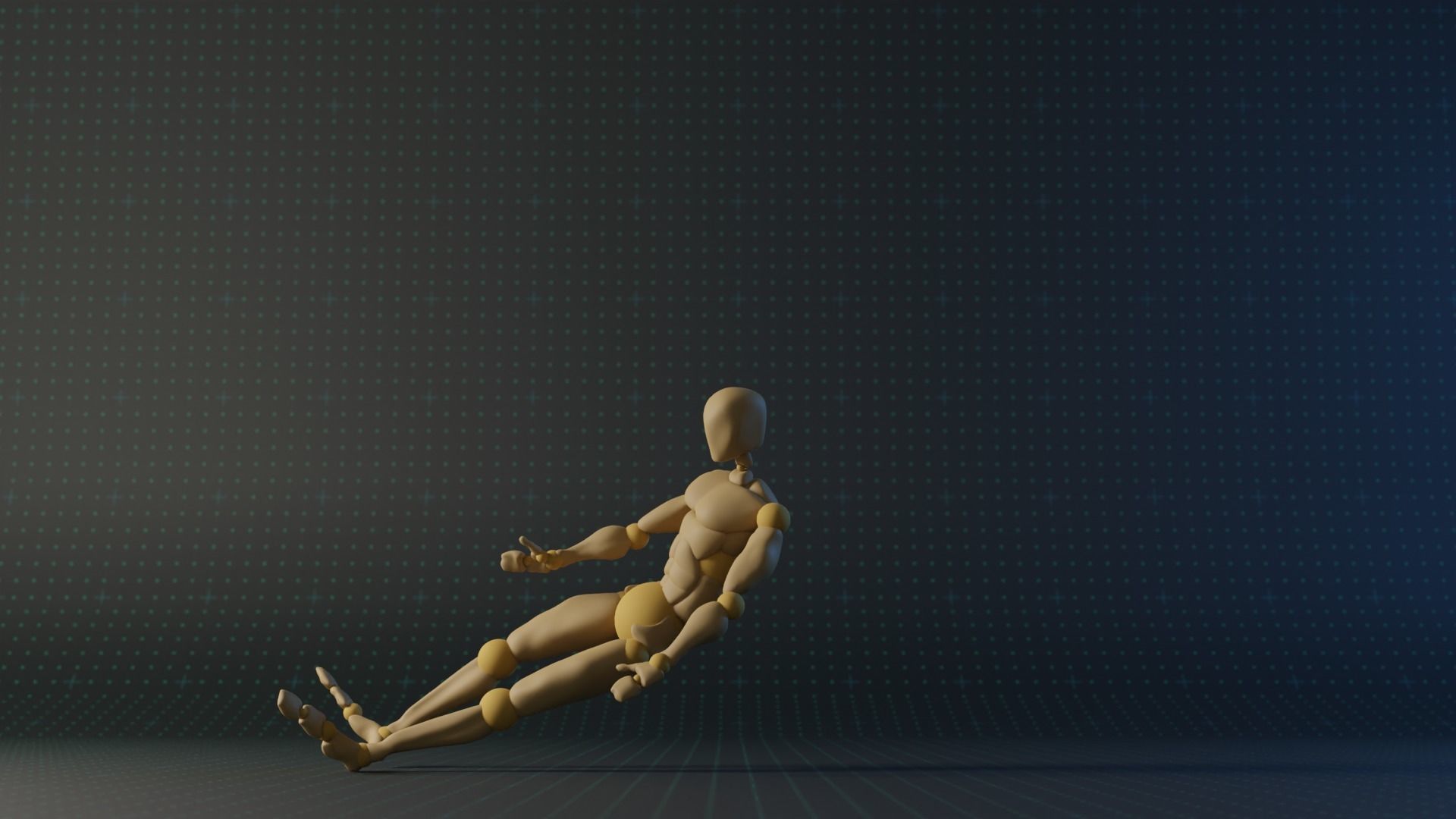 Falling Animation Mocap Motion Capture Collection Low-poly 3D model_20