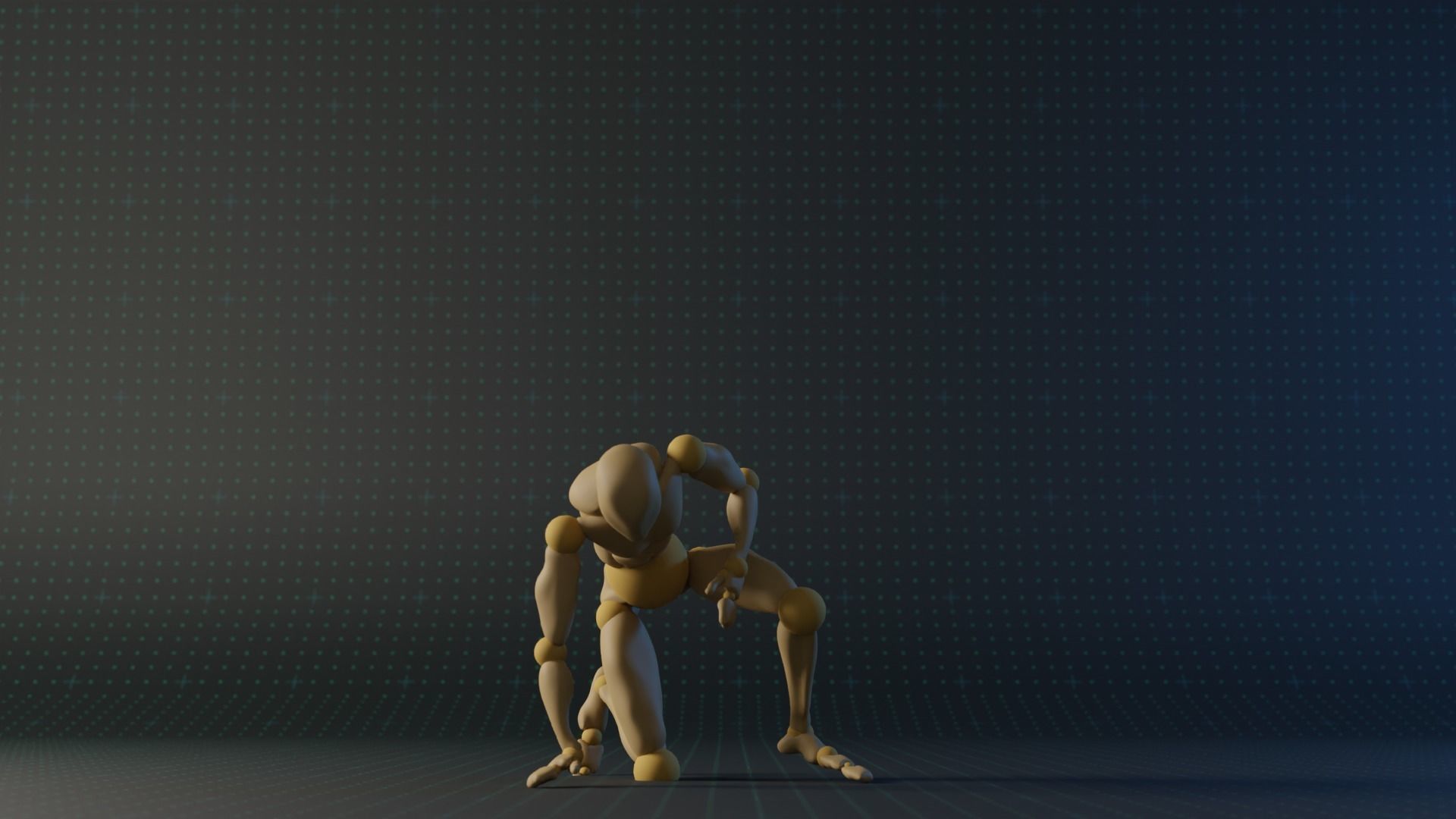 Falling Animation Mocap Motion Capture Collection Low-poly 3D model_22