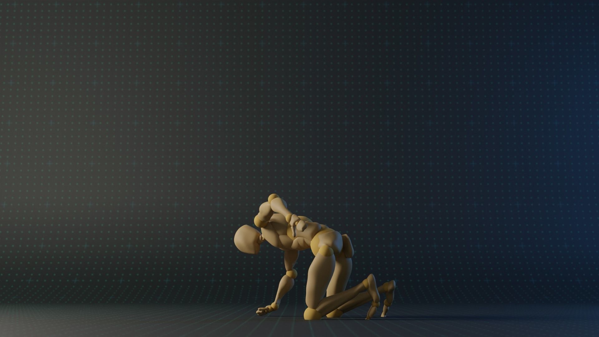 Falling Animation Mocap Motion Capture Collection Low-poly 3D model_21