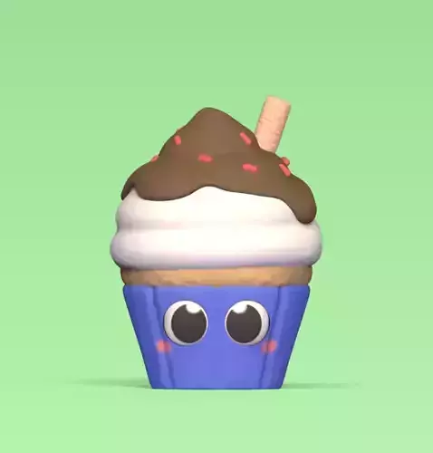 Cute Cupcake 3D print model