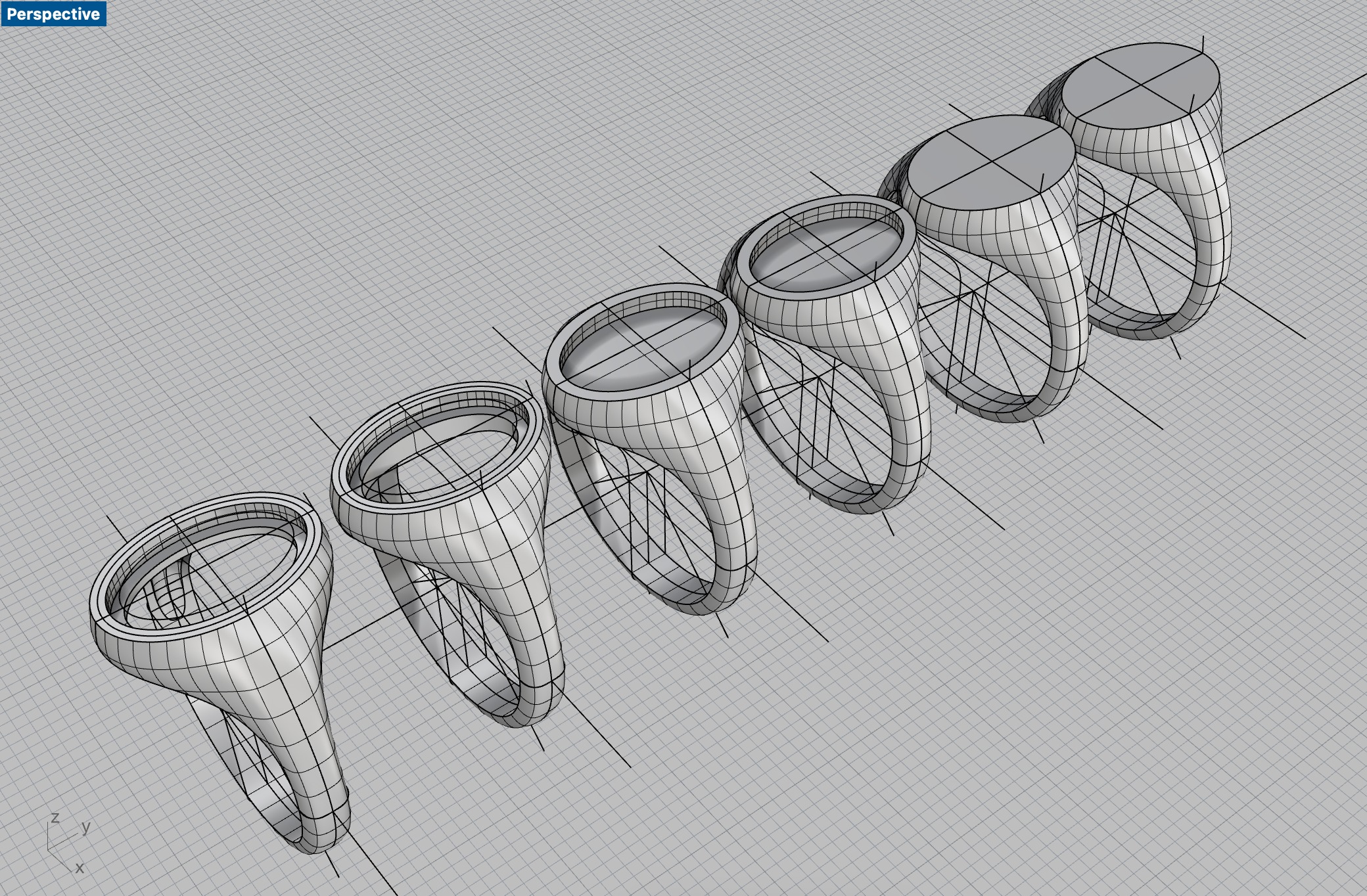 Oval 16x11 mm Signet Rings 174 items 3D print model_9