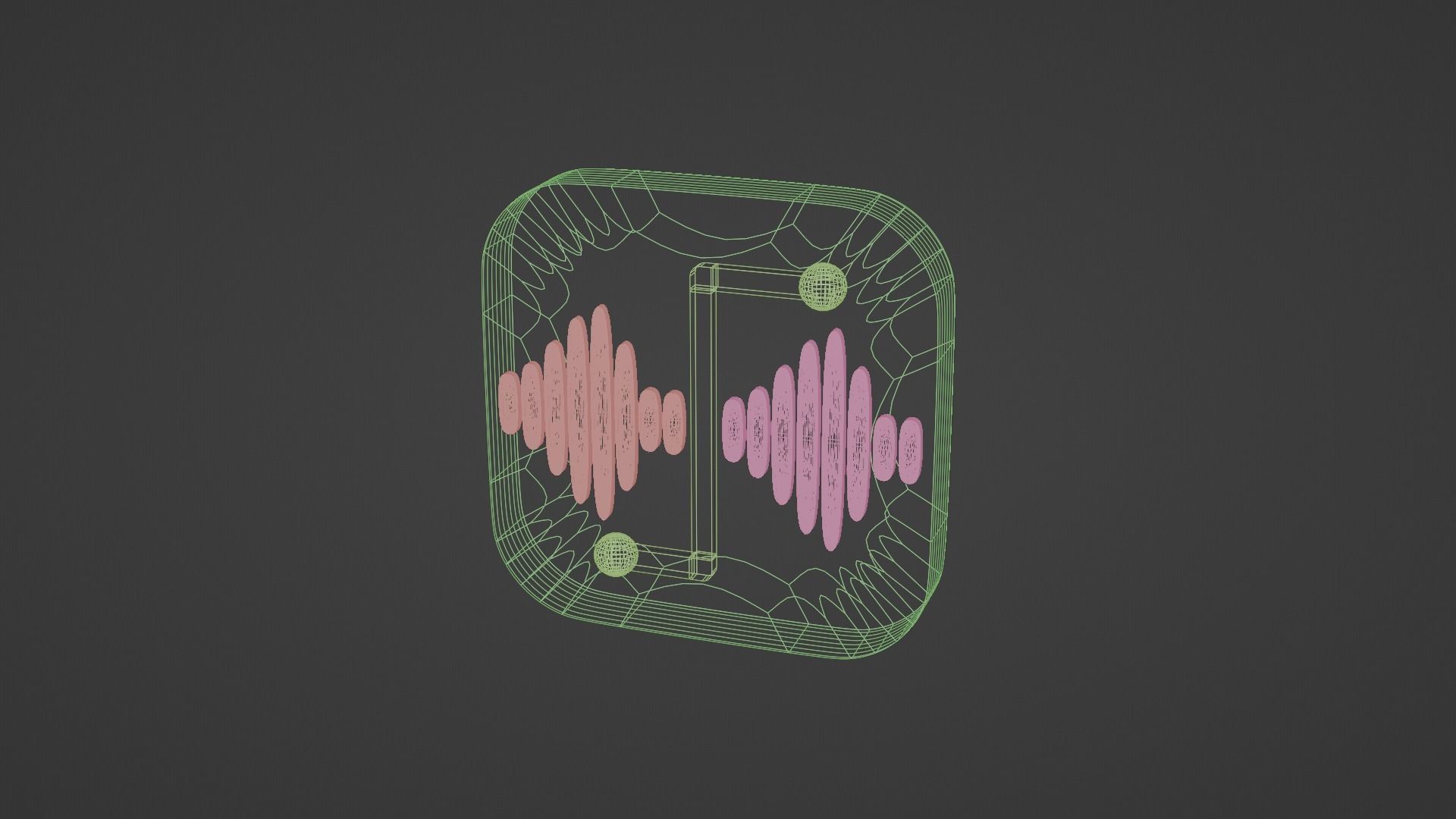 8 high quality white noise speaker App icons Low-poly 3D model_12