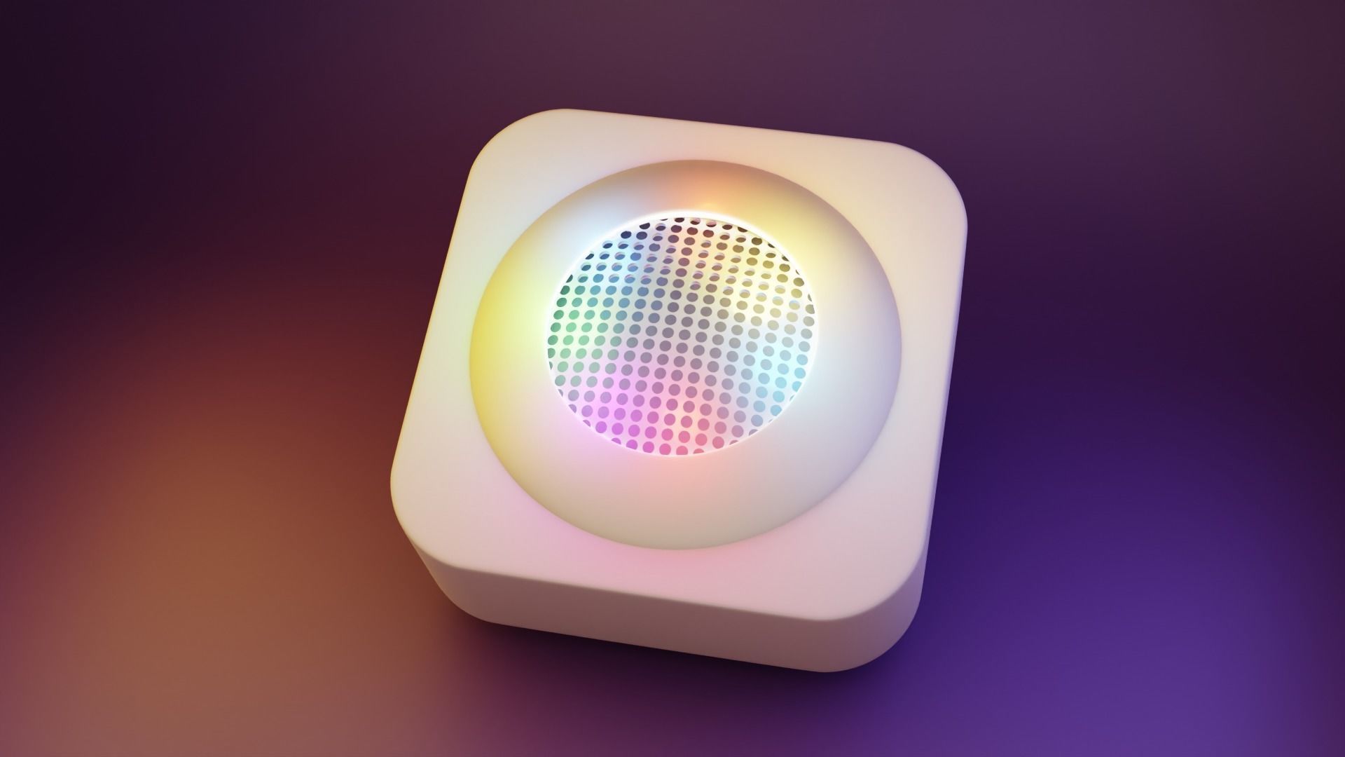 8 high quality white noise speaker App icons Low-poly 3D model_15