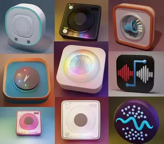 8 high quality white noise speaker App icons