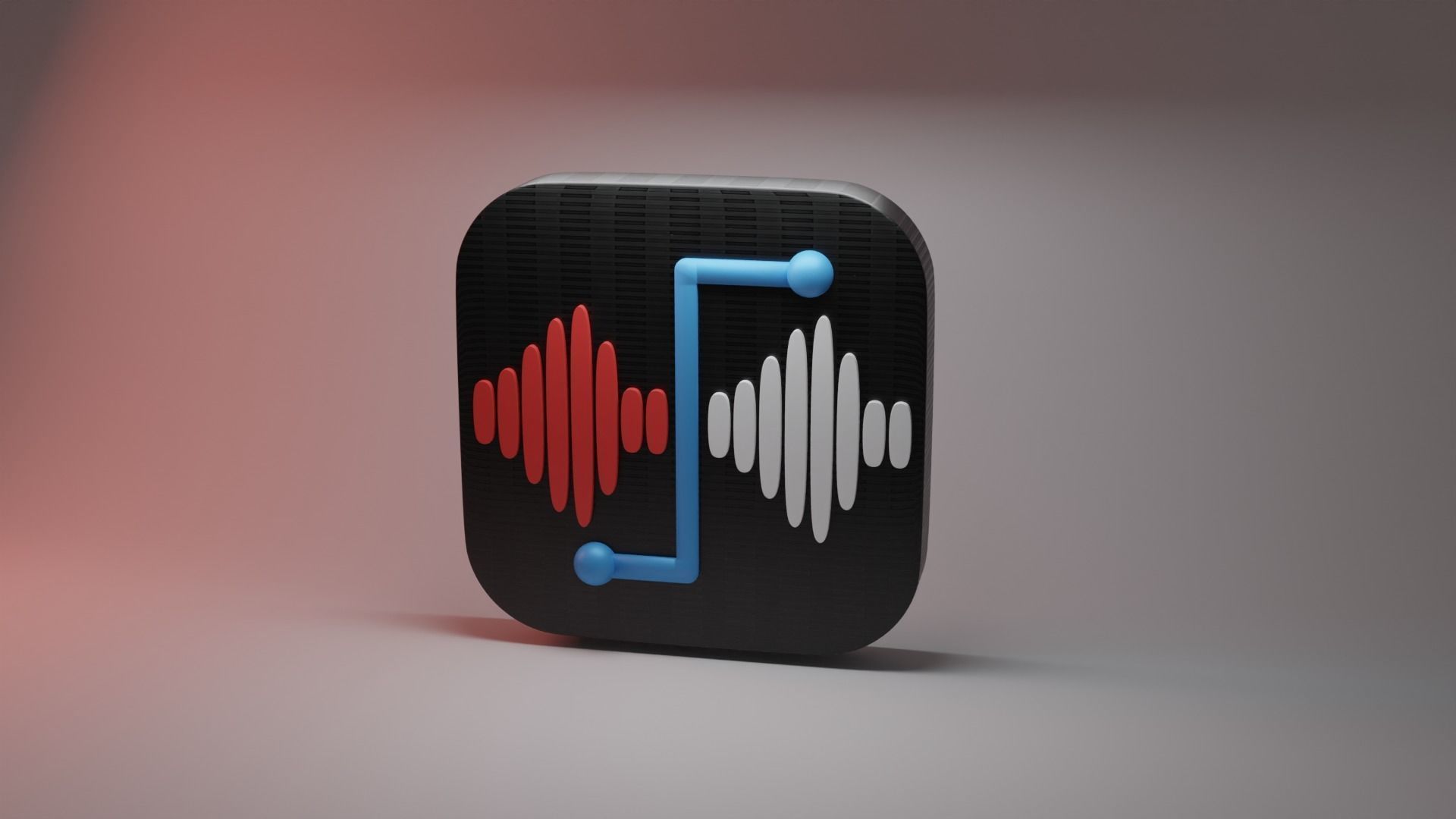 8 high quality white noise speaker App icons Low-poly 3D model_11