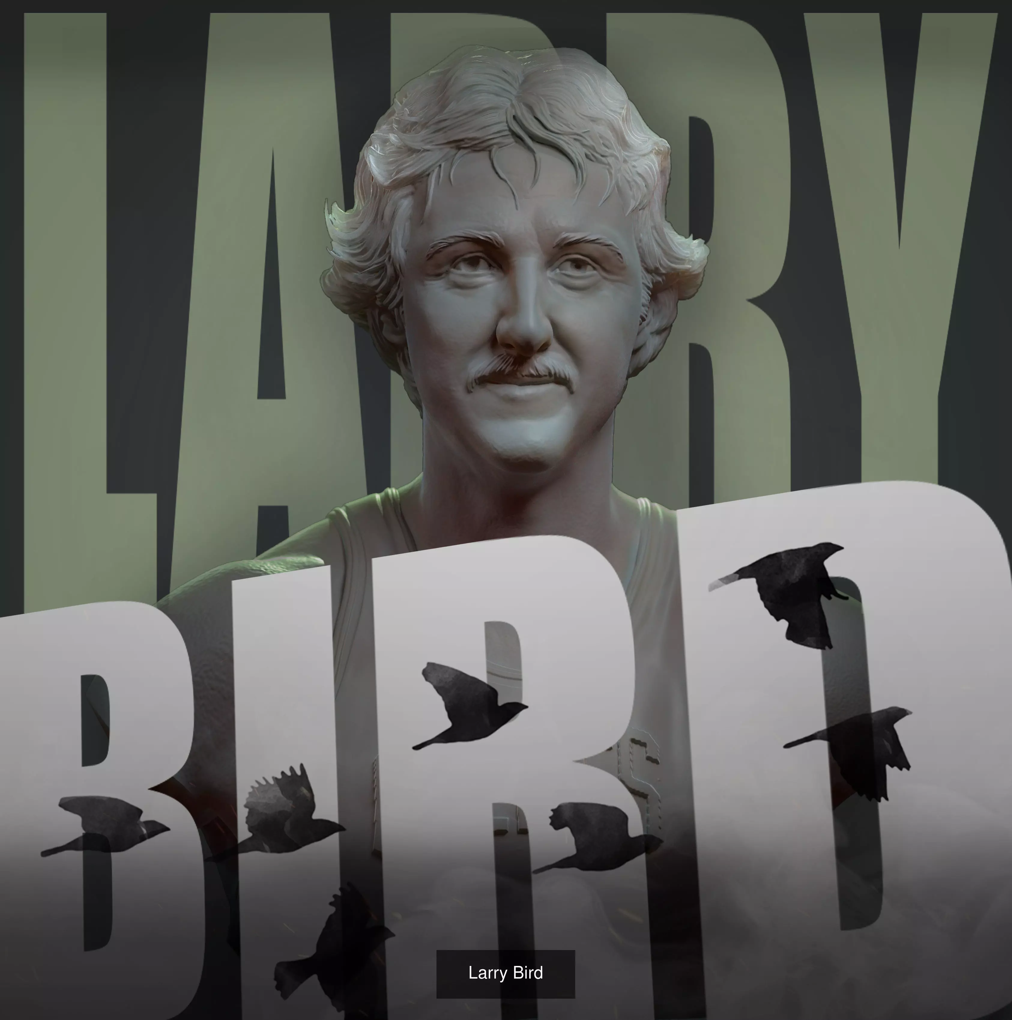 Larry Bird 3D Model Collection_0