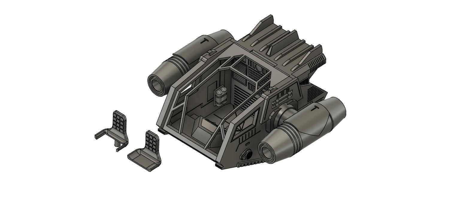 YADDLEs ship yaddle not included 3D print model_13