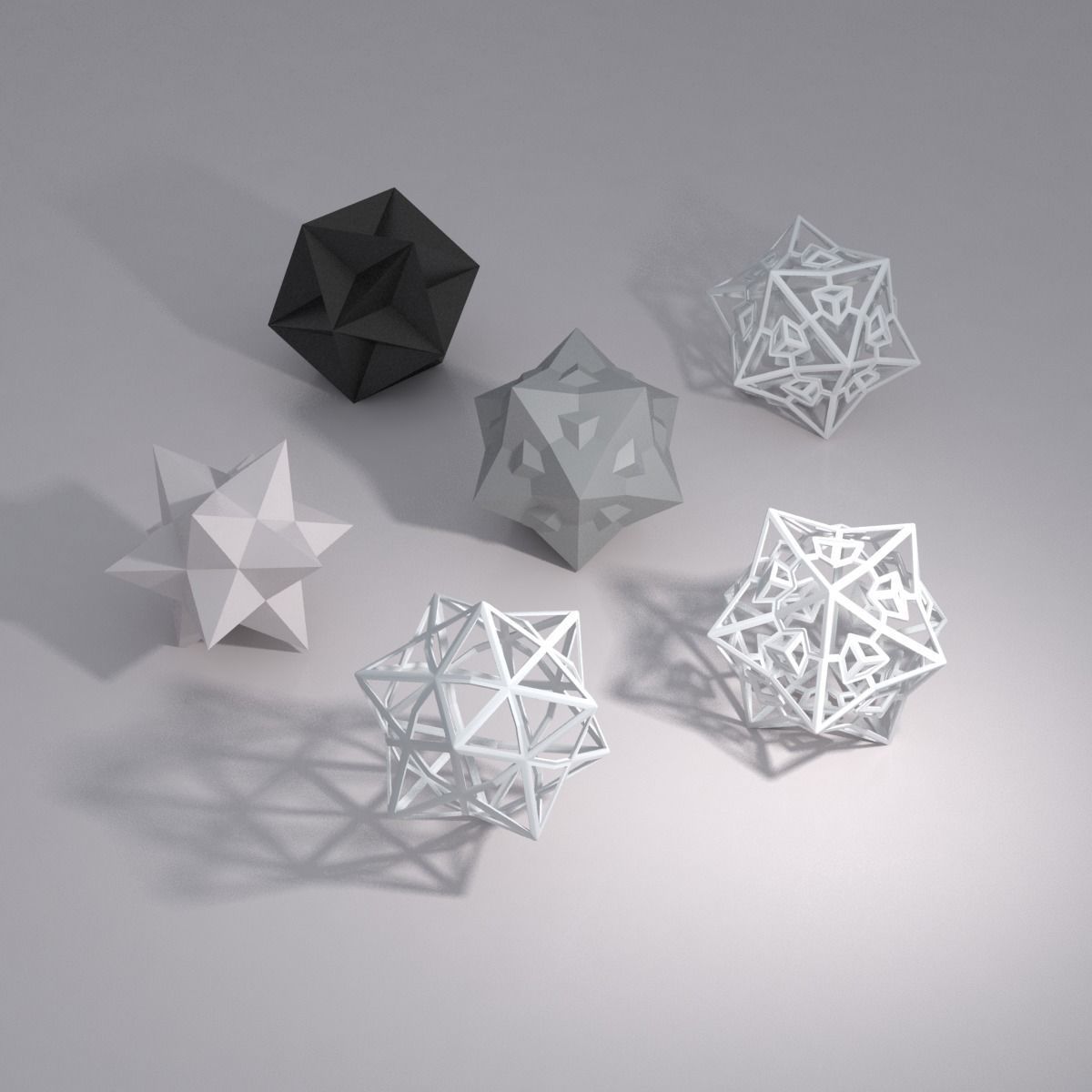 geometric figures 3D print model_3