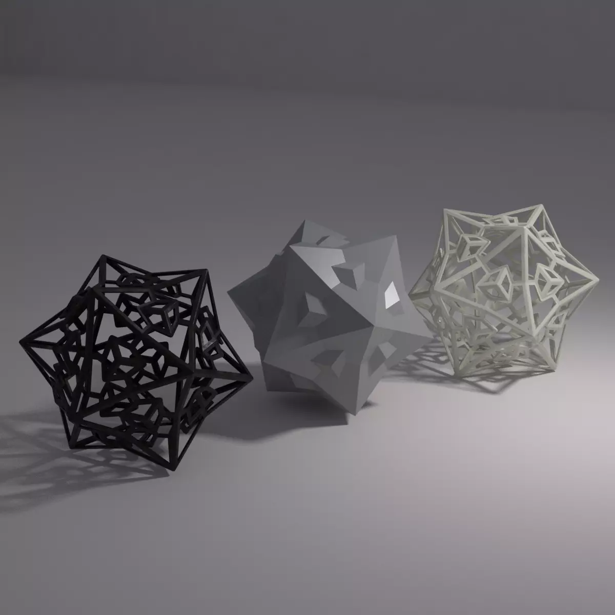 geometric figures 3D print model_0