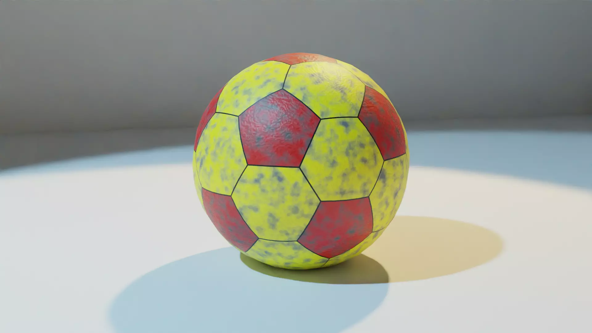 Handball ball Low-poly 3D model_0