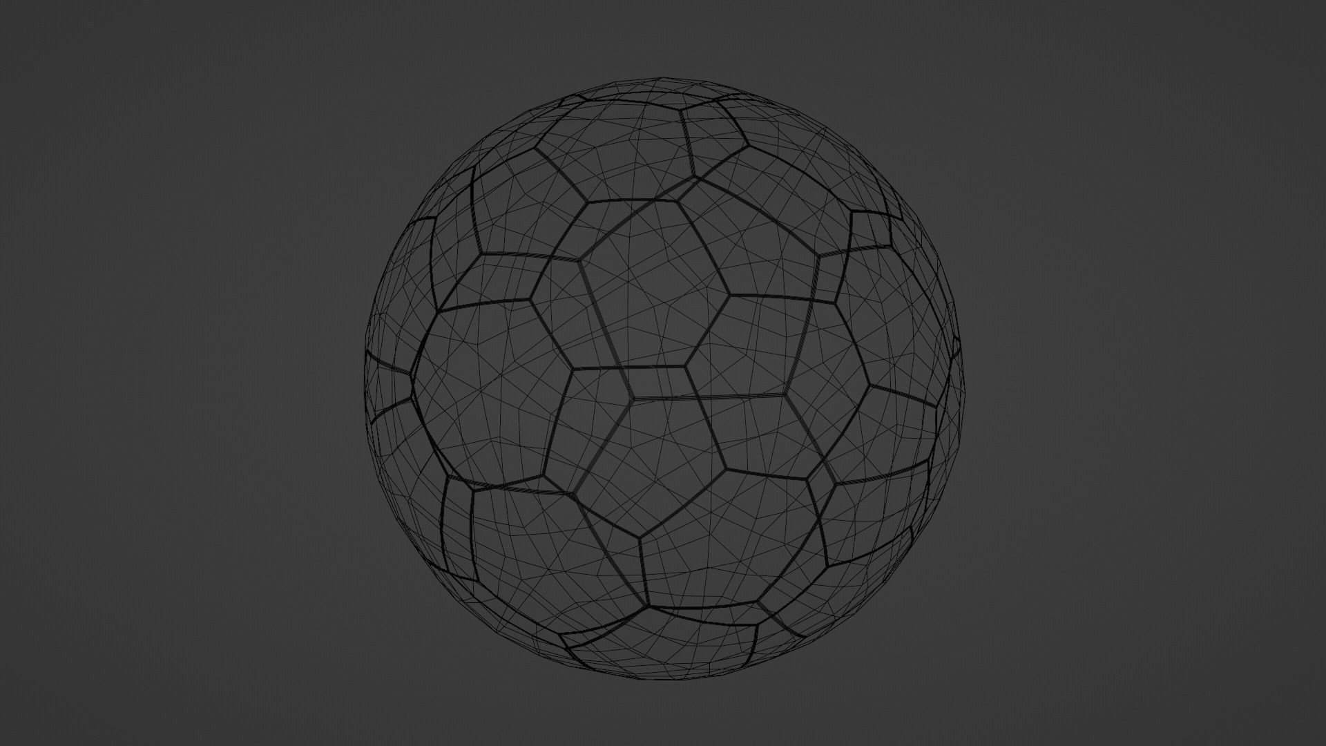 Handball ball Low-poly 3D model_2