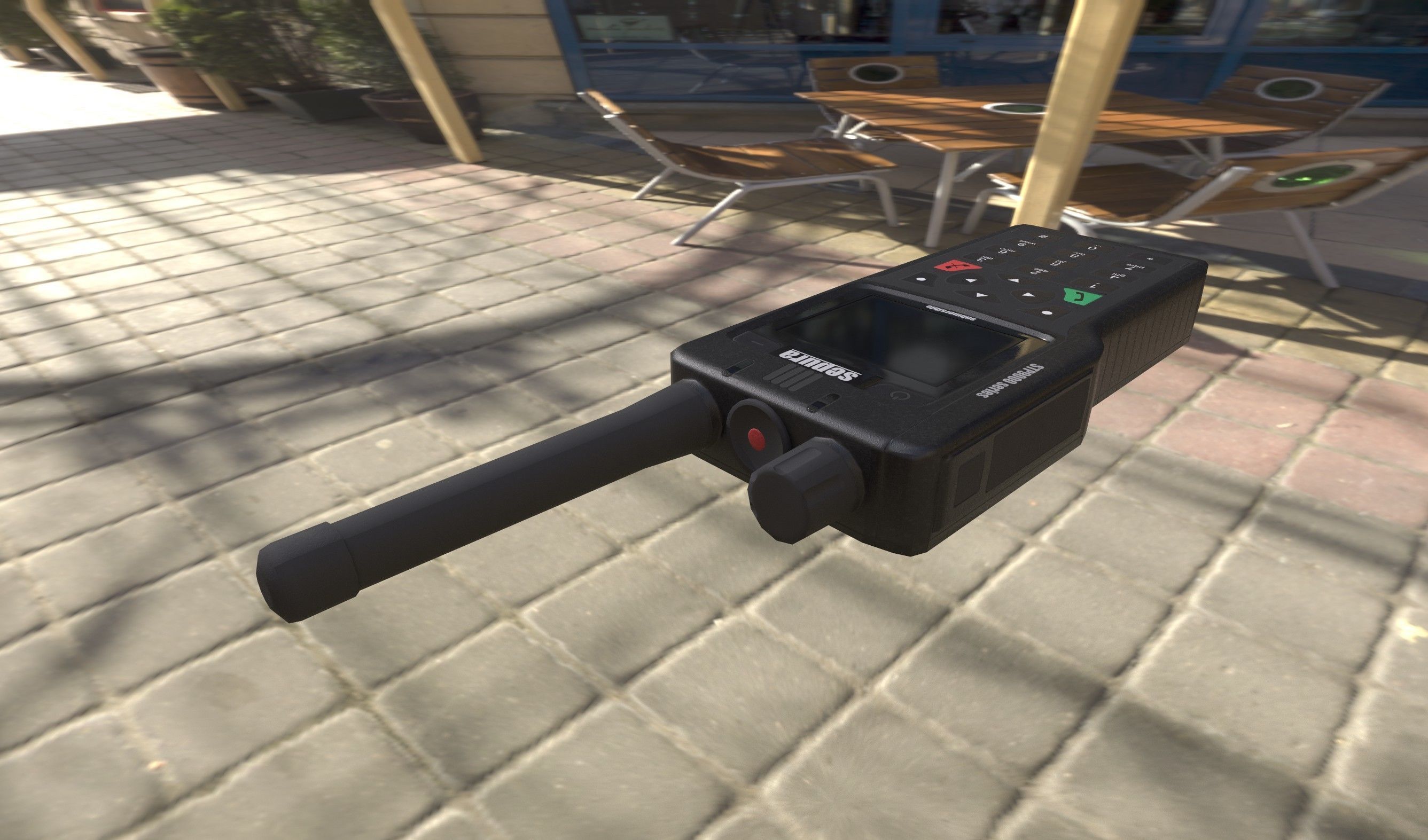 communication device sepura low poly Low-poly 3D model_3