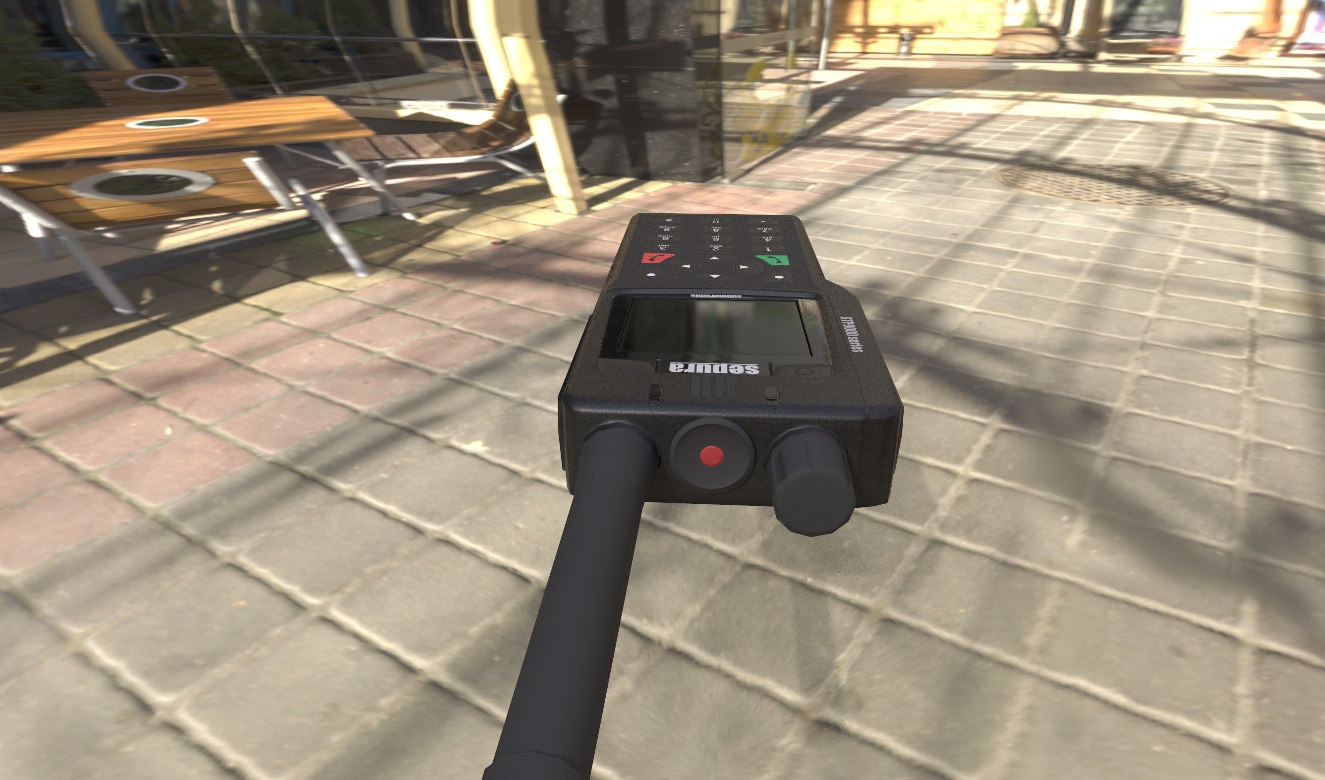 communication device sepura low poly Low-poly 3D model_4